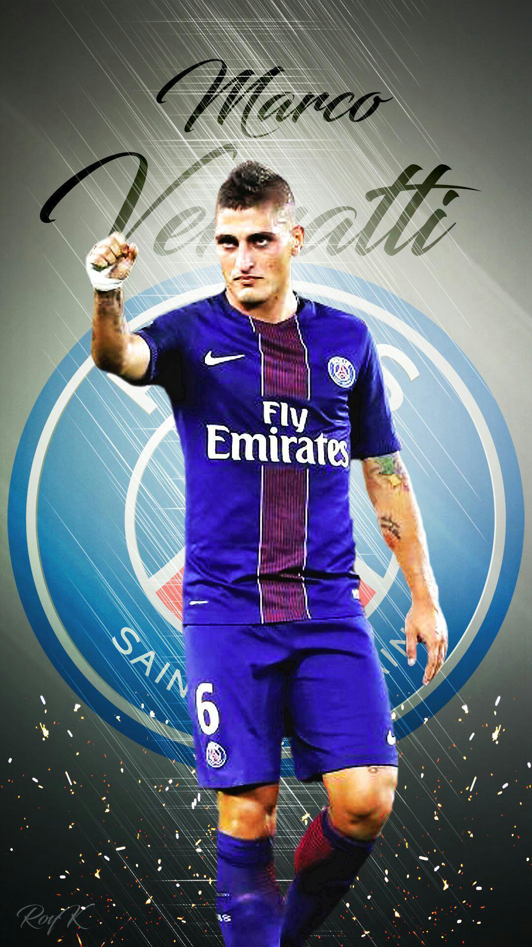 1080x1920 PSG Marco Verratti Phone Wallpaper .