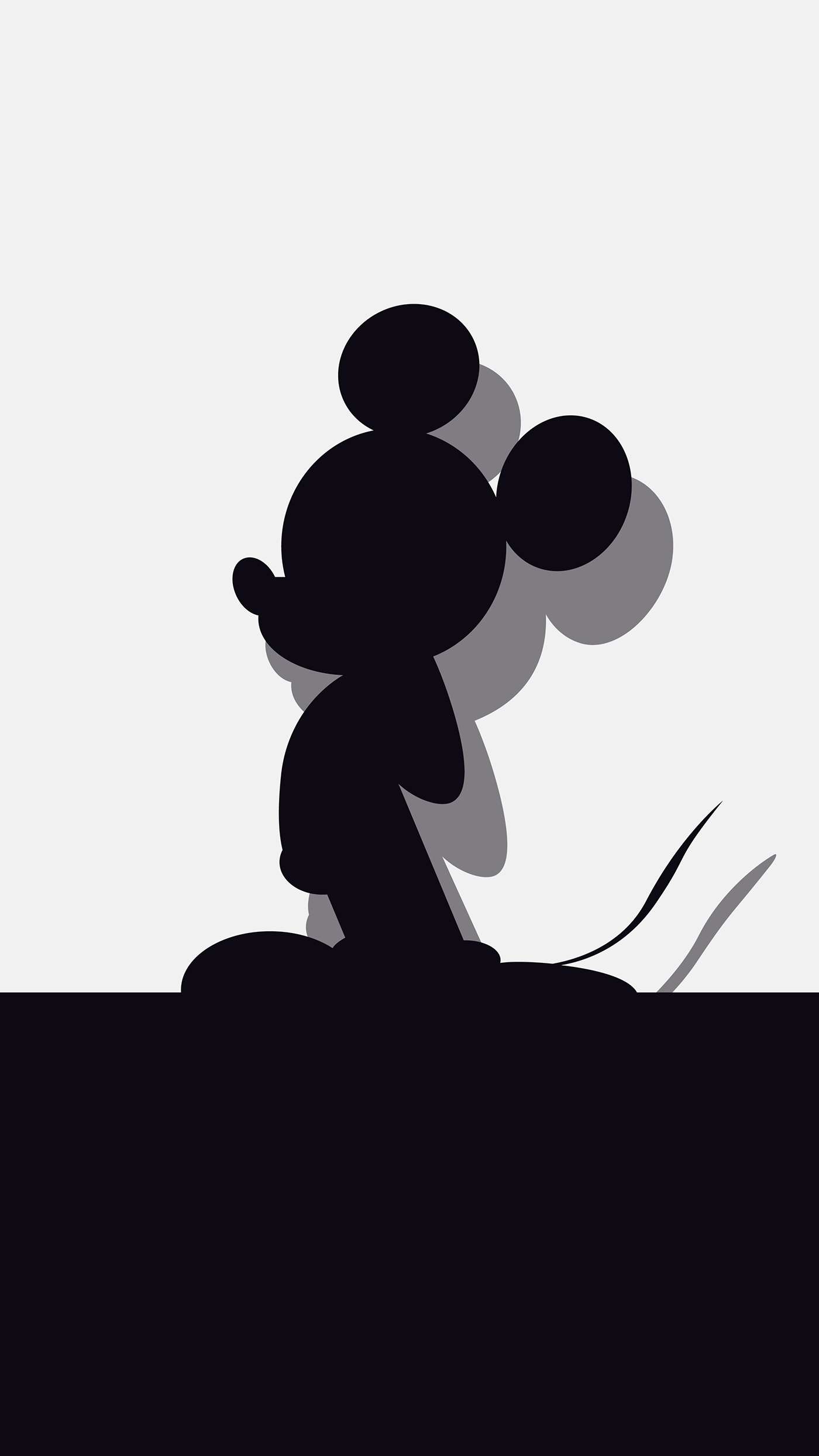 1400x2489 White Mickey Mouse