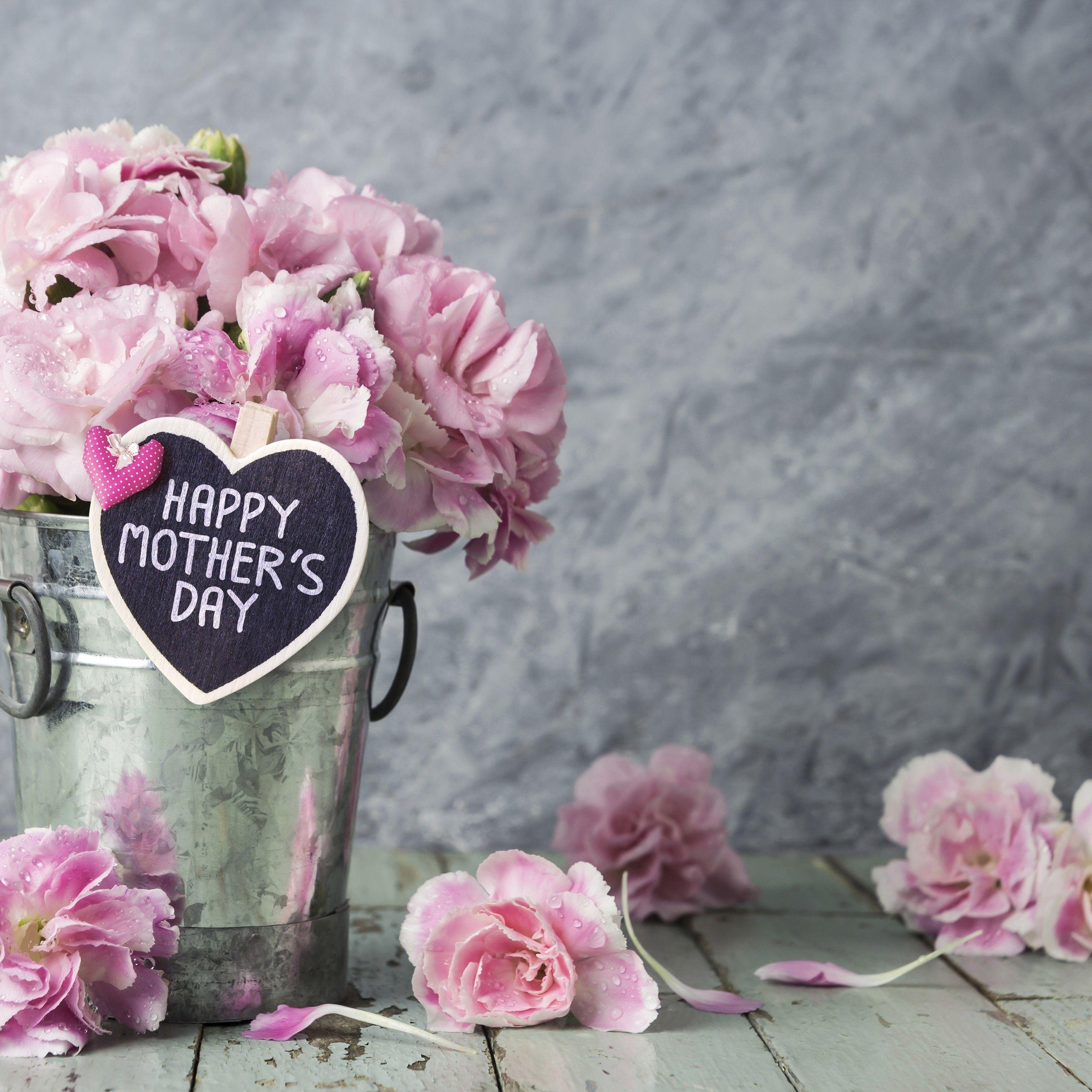 3000x3000 Pink Flowers, Vase, Happy .