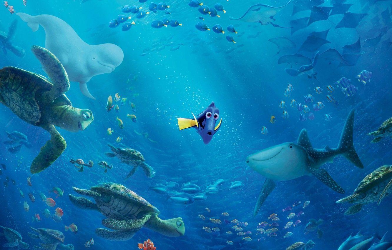 1332x850 Cartoon Ocean Wallpaper