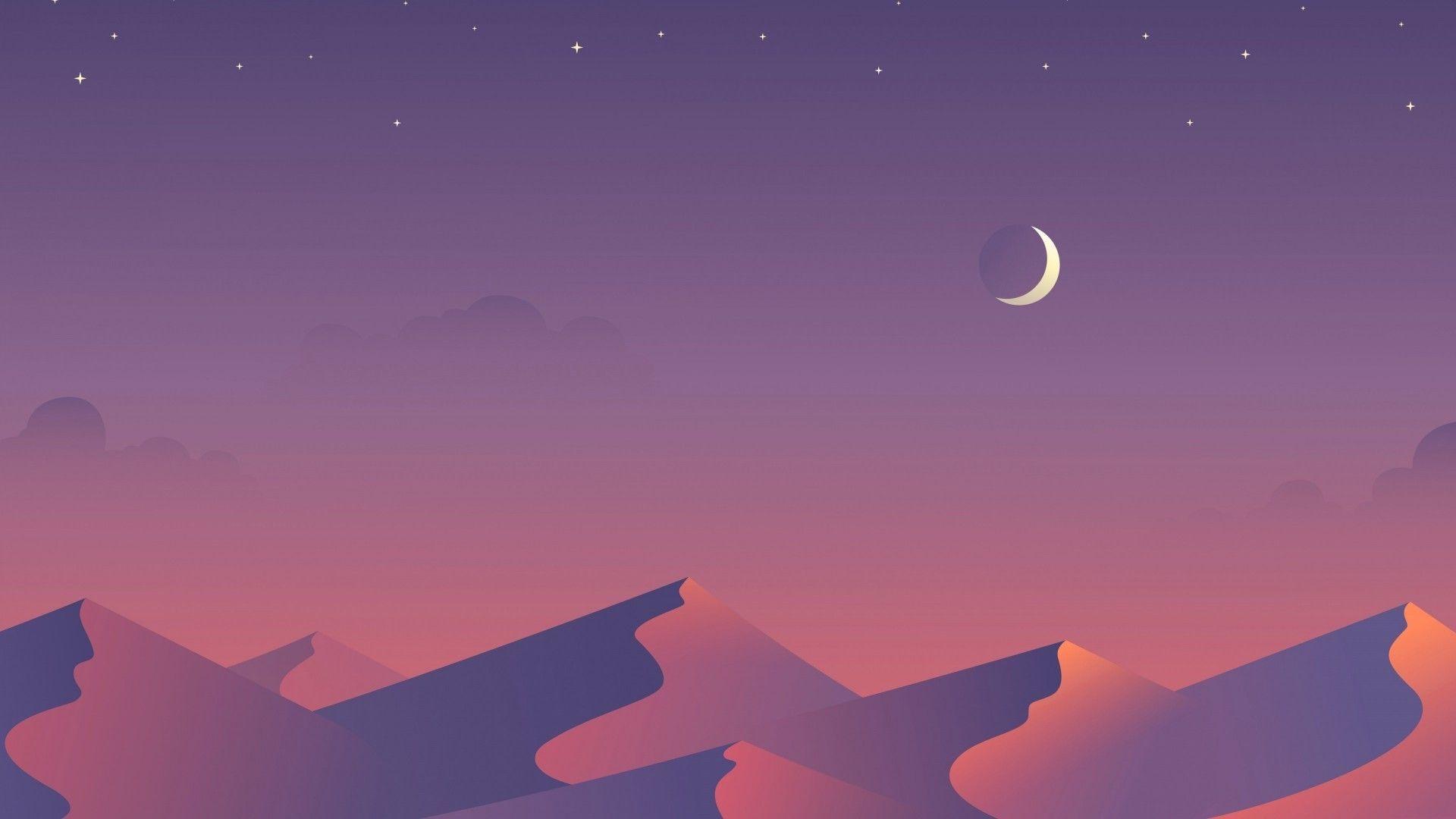 1920x1080 Download 1920x1080 Crescent, Mountains .