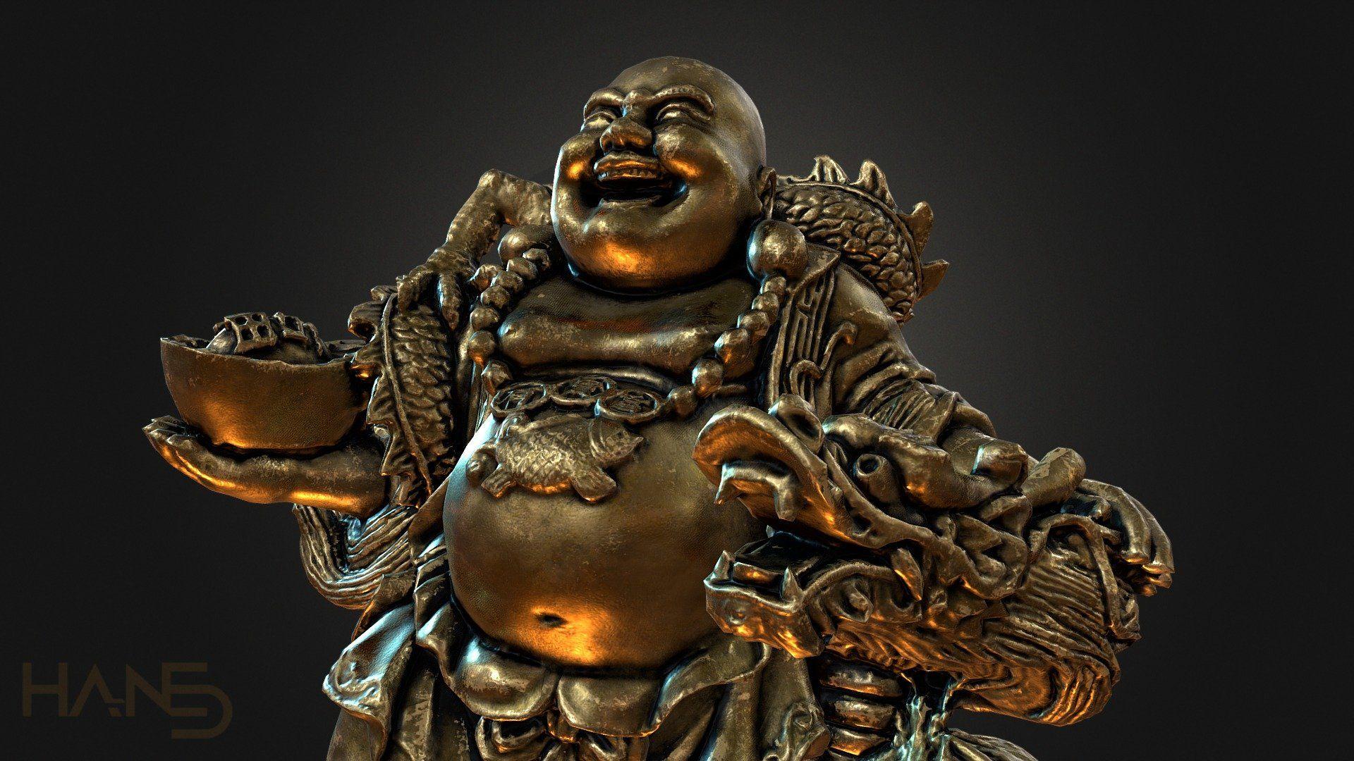 1920x1080 Laughing Buddha Wallpaper