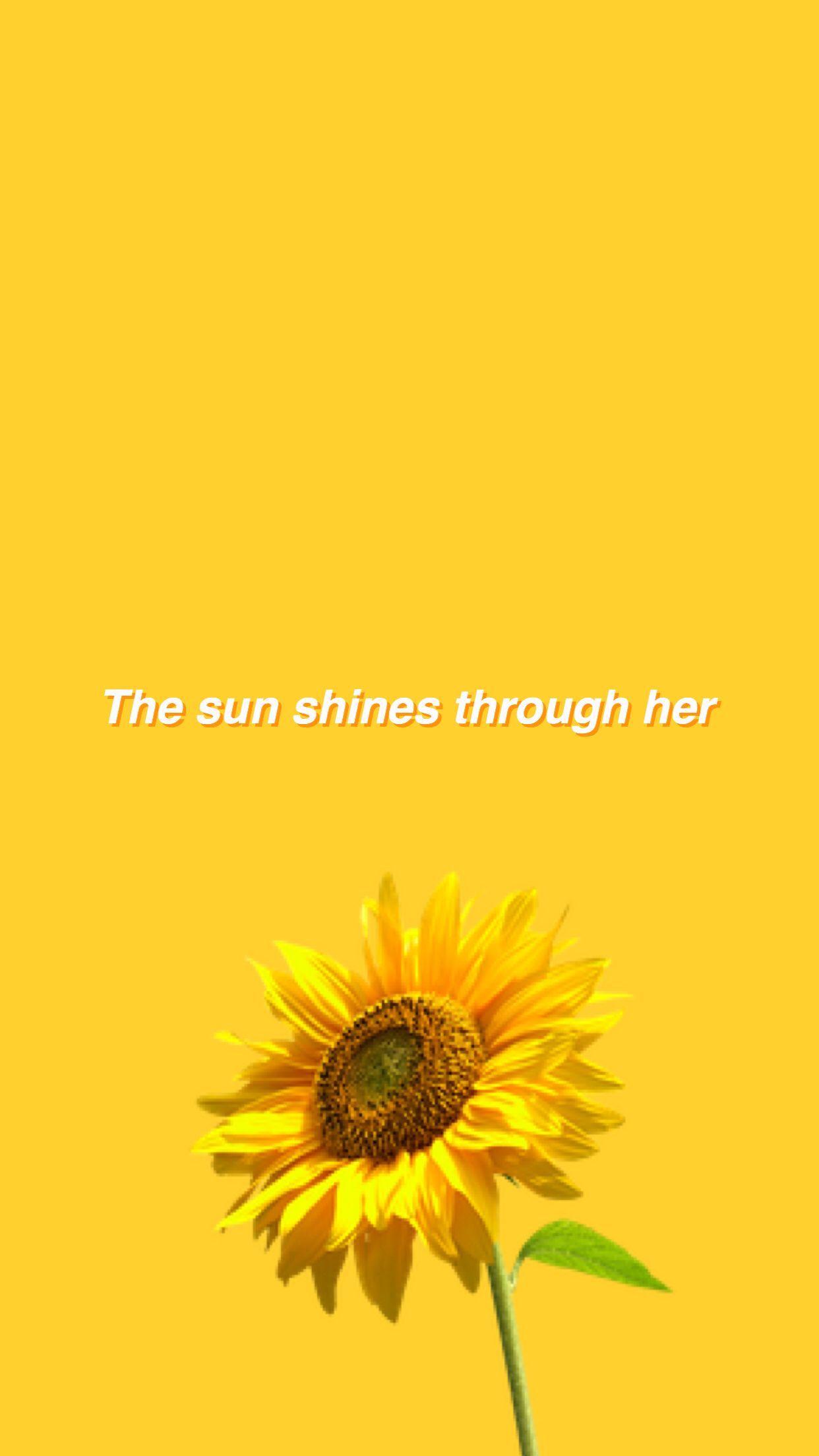1242x2208 Artsy Yellow Aesthetic Flower
