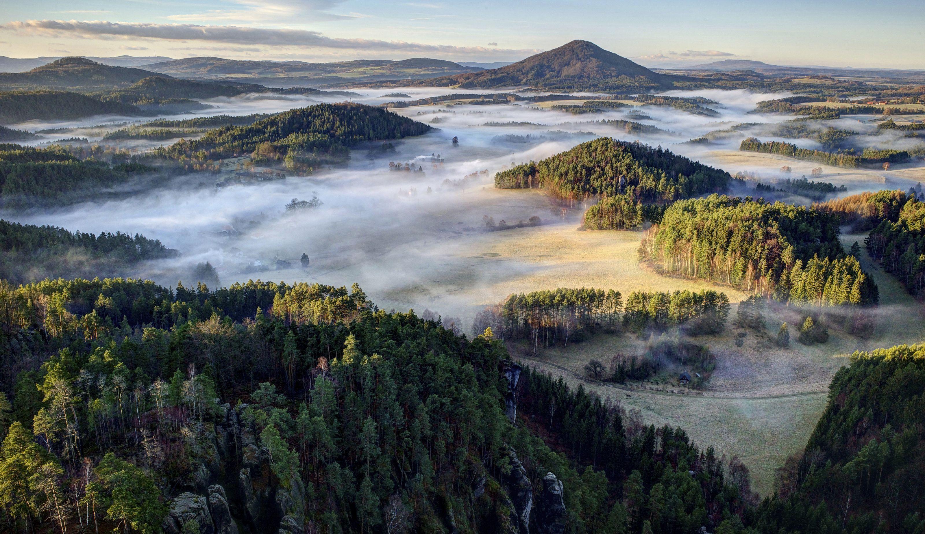 3200x1849 Forests Czech Republic Parks Bohemian Switzerland, HD Nature, 4k Wallpaper, Image, Background, Photo and Picture