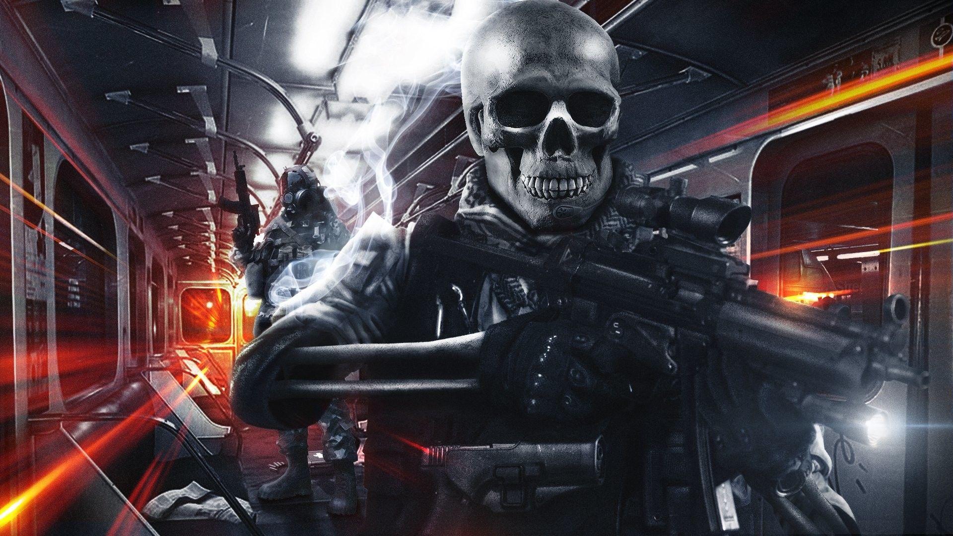1920x1080 Skull Soldier Wallpaper HD
