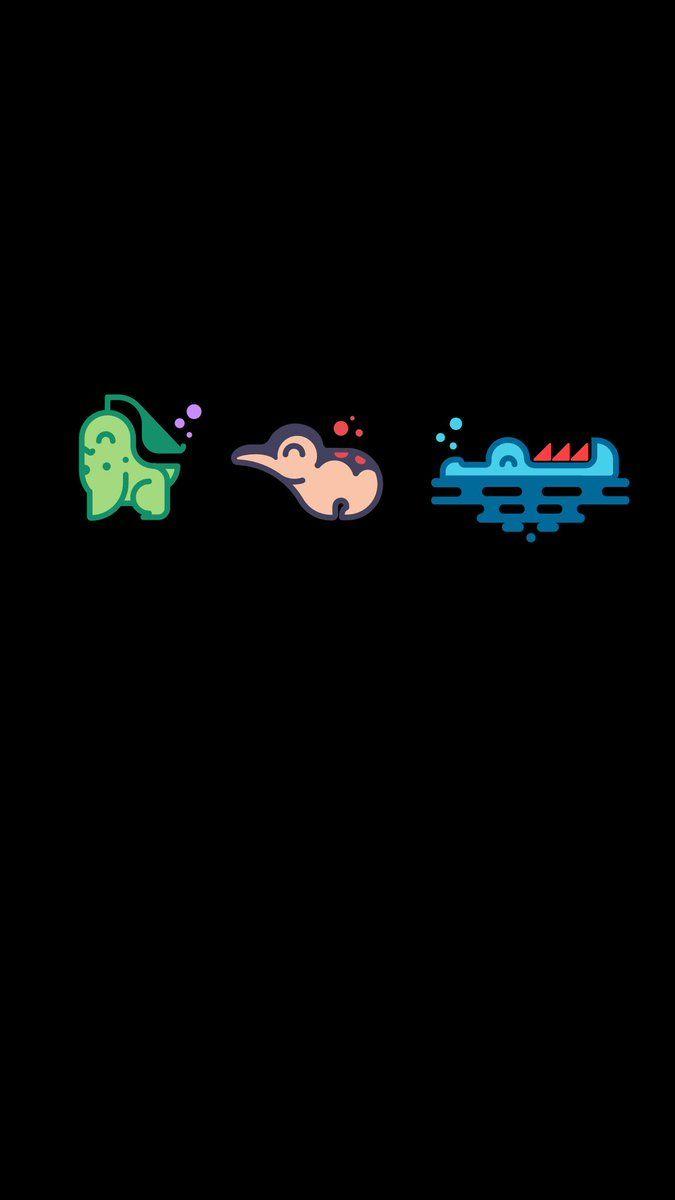 675x1200 brian raymond starters wallpaper light and dark #Pokémon #johto #illustration