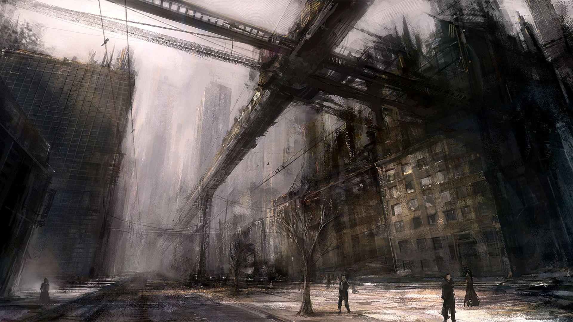 1920x1080 Future City Concept Art .itl.cat