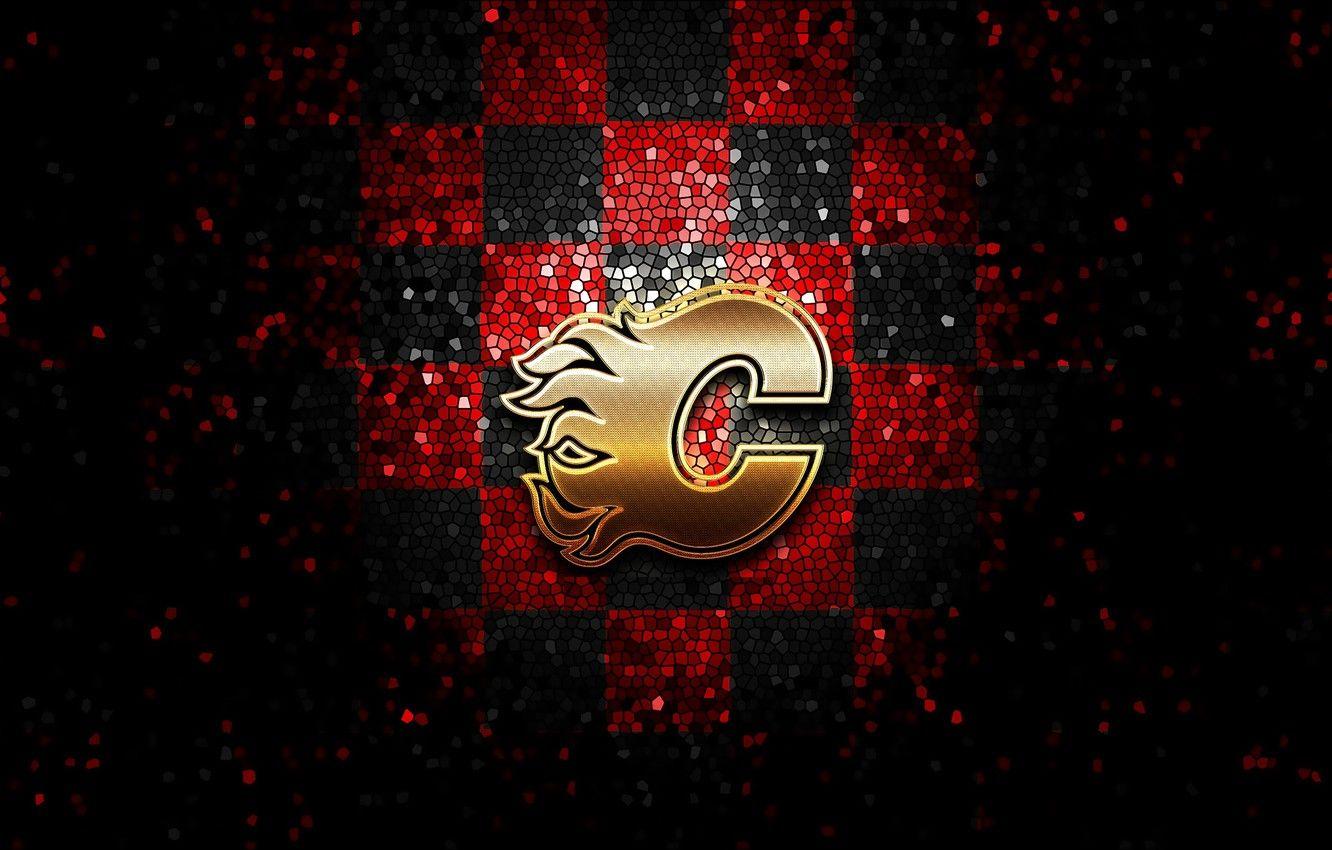 I made a phone wallpaper for every NHL team here is the one I made for the  Flames hope yall enjoy it  rCalgaryFlames