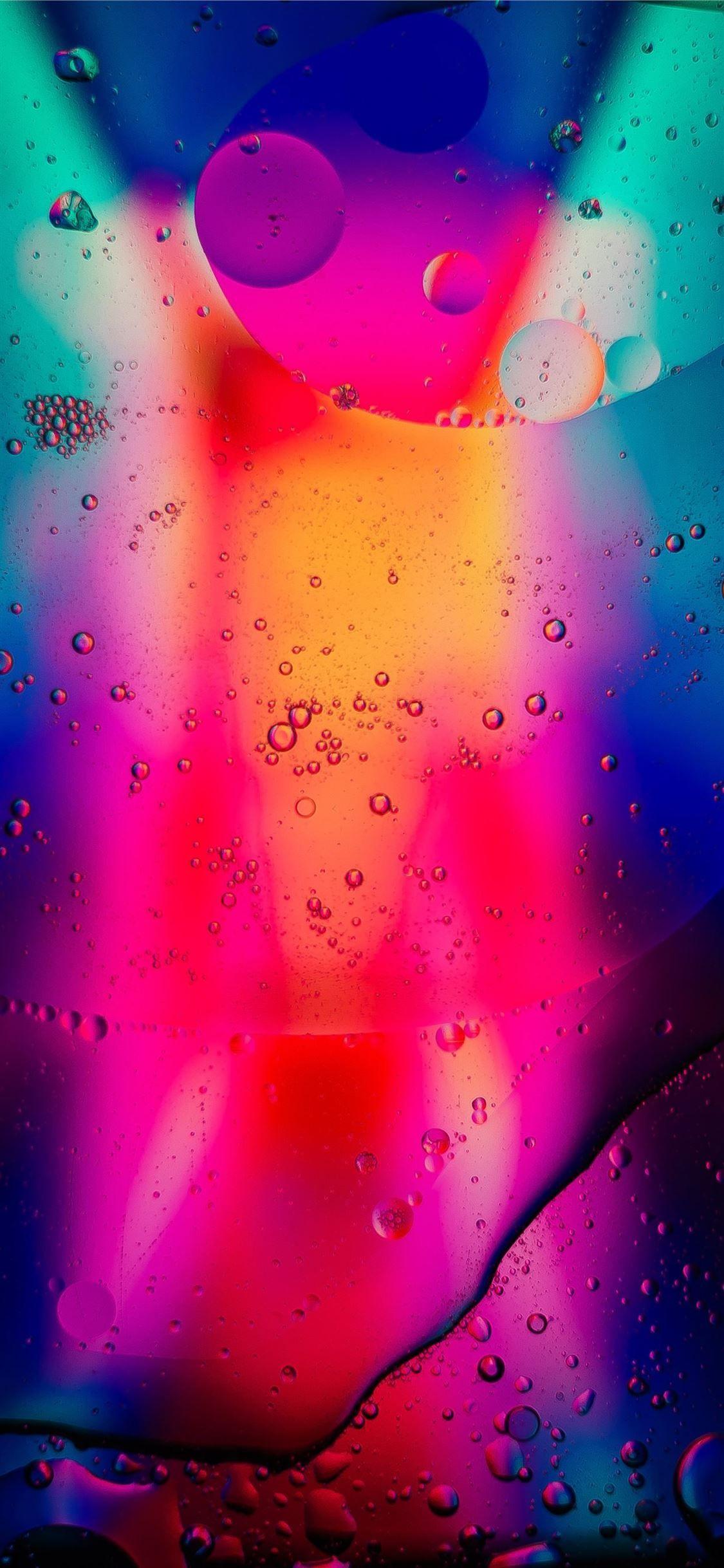 1125x2436 green and red abstract painting iPhone X Wallpaper Free Download