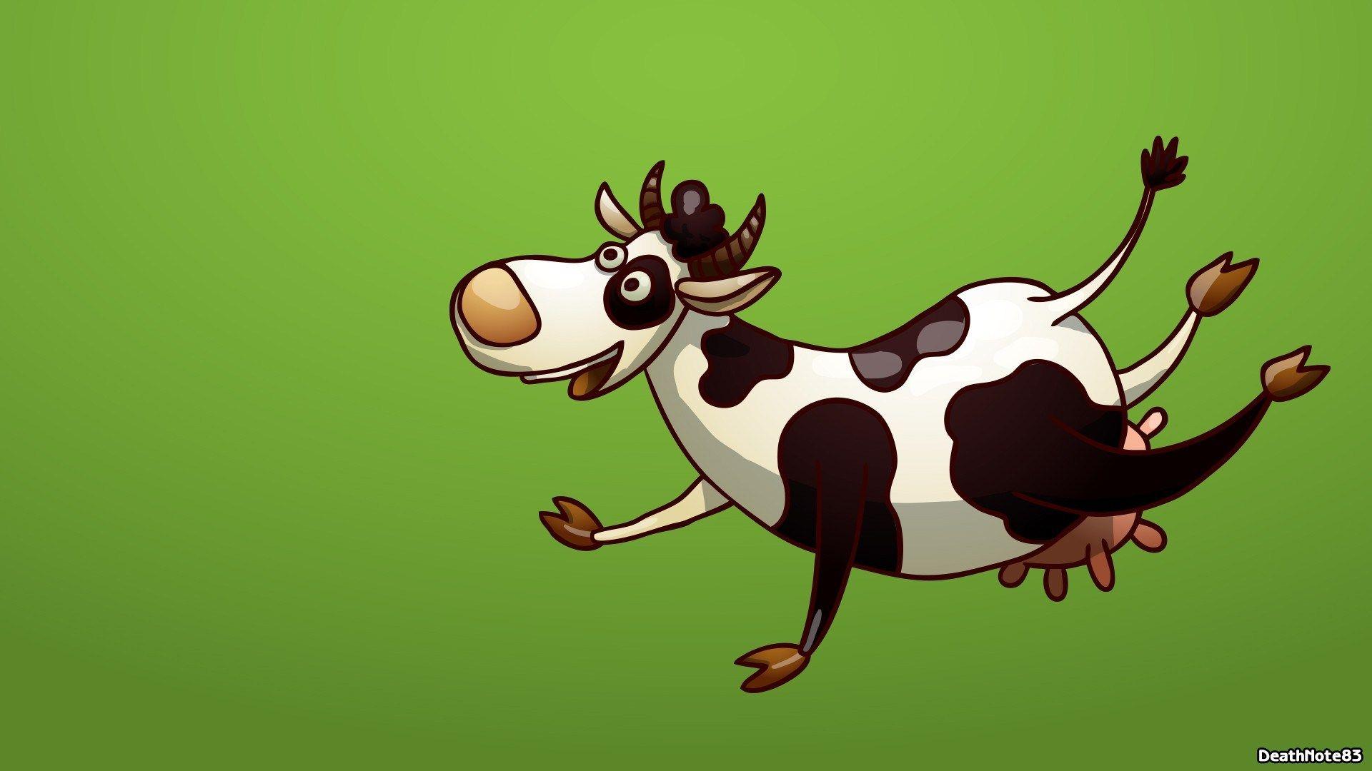 1920x1080 Animated Funny Cow .