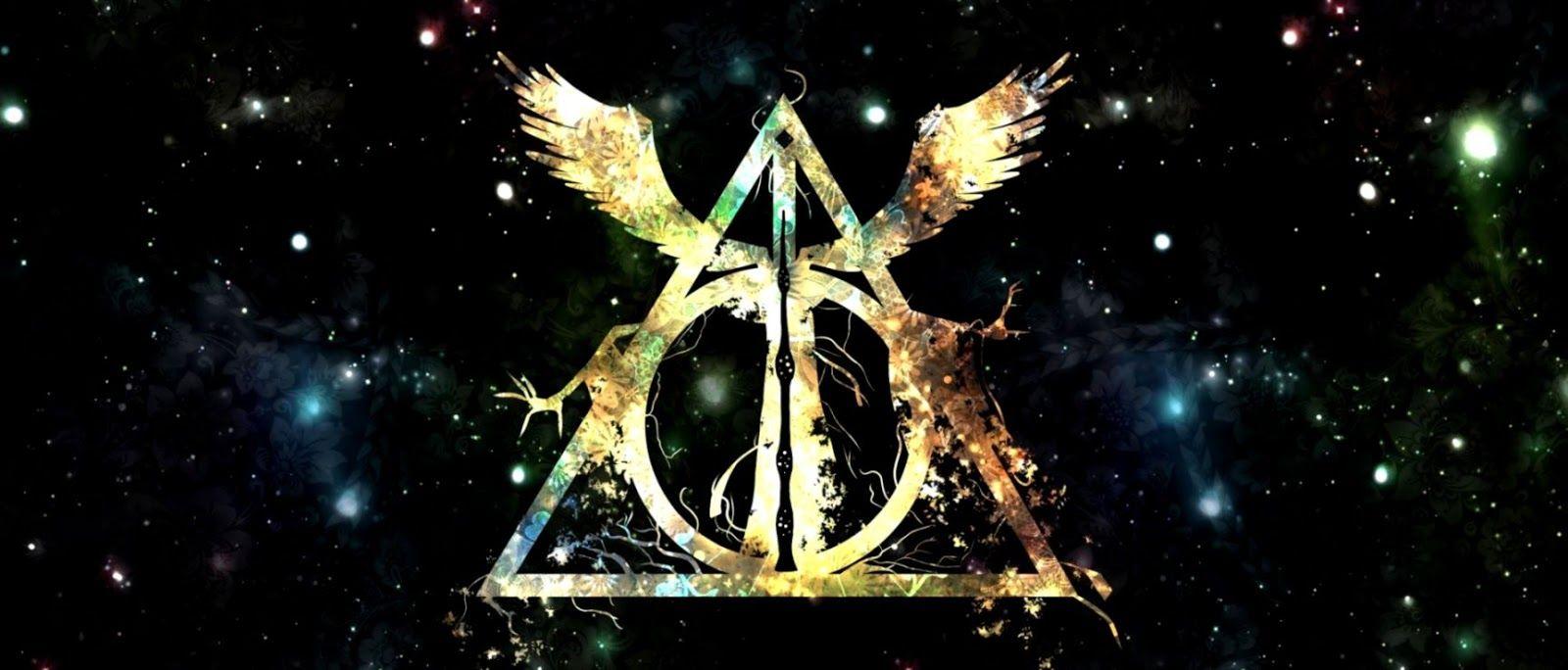1600x684 Wallpaper Harry Potter Deathly Hallows .