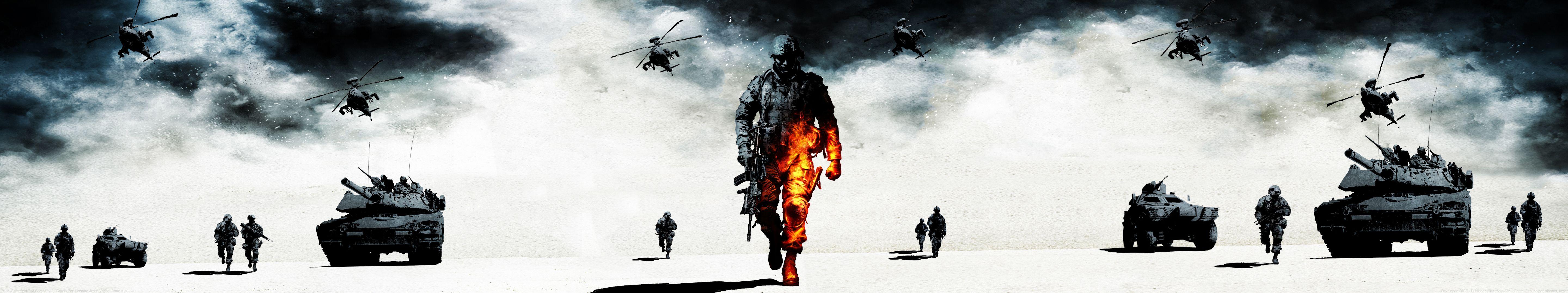 5760x1080 Video Game Battlefield Bad Company 2 .