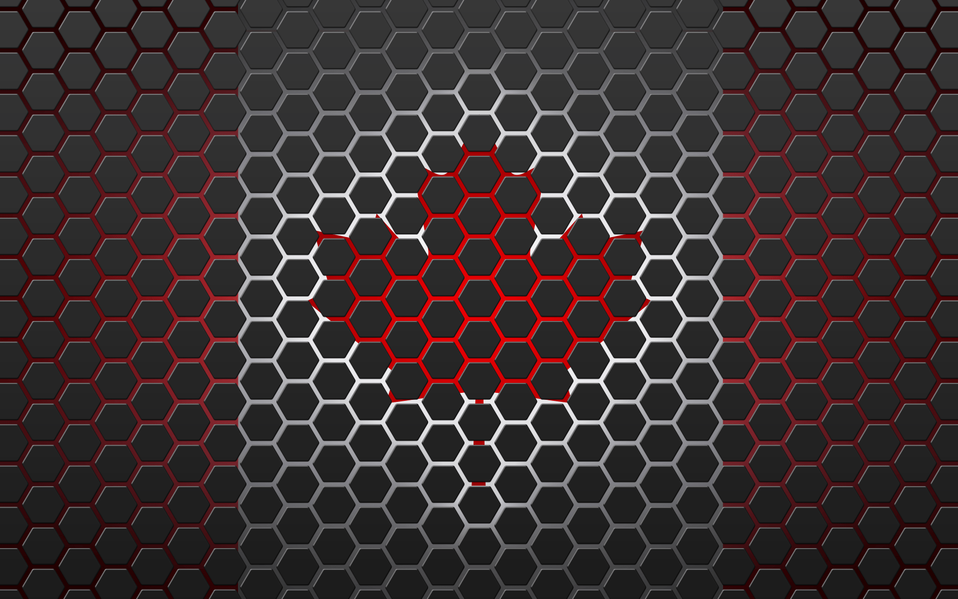 1920x1200 Hexagon Canadian Flag .