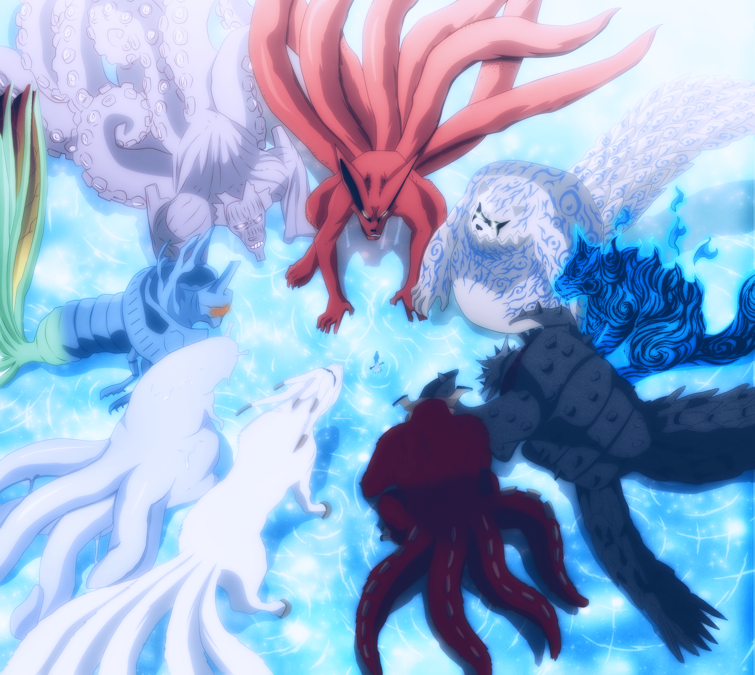 3000x2684 Gyuki Naruto Isobu Naruto Kokuo Naruto .