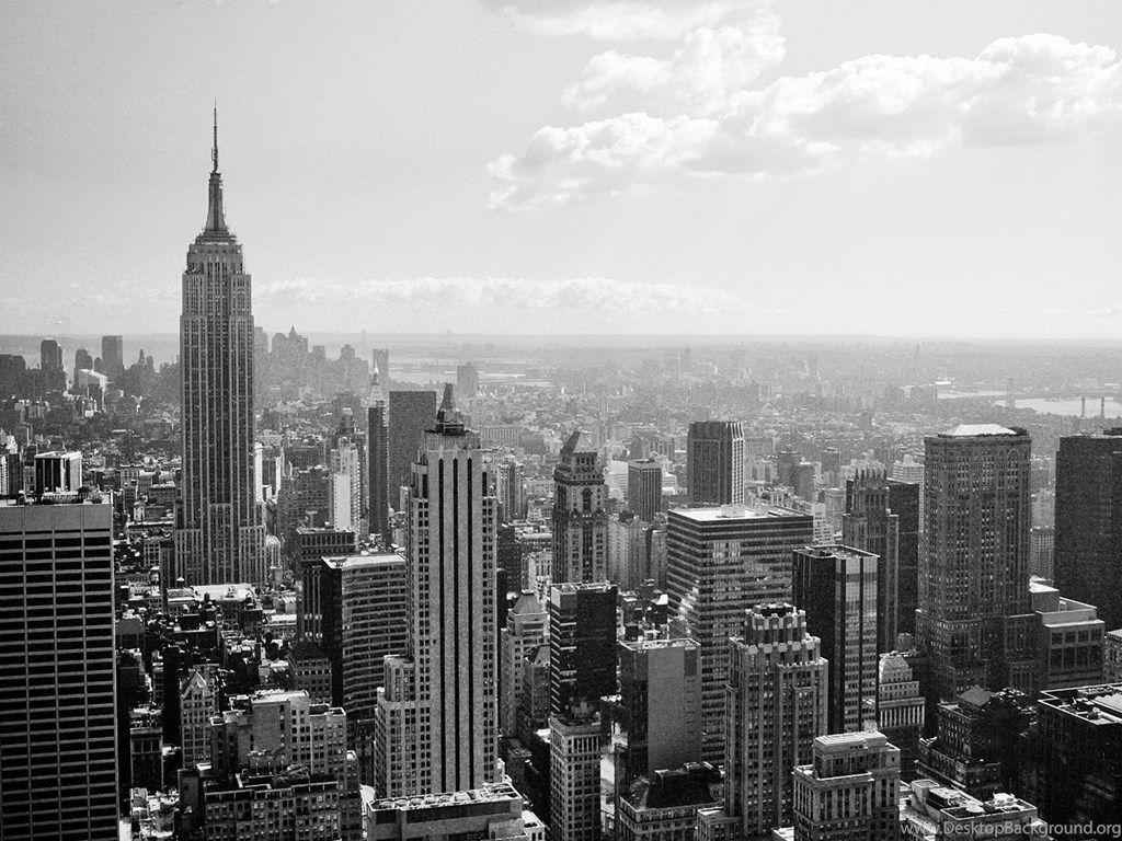 1024x768 White New York Skyline Wallpaper HD .