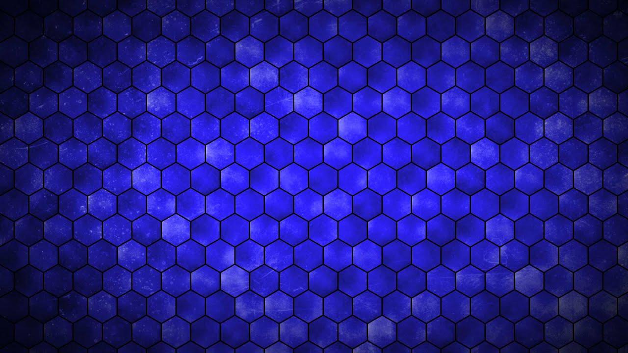 1280x720 Blue Hexagon Wallpaper- .