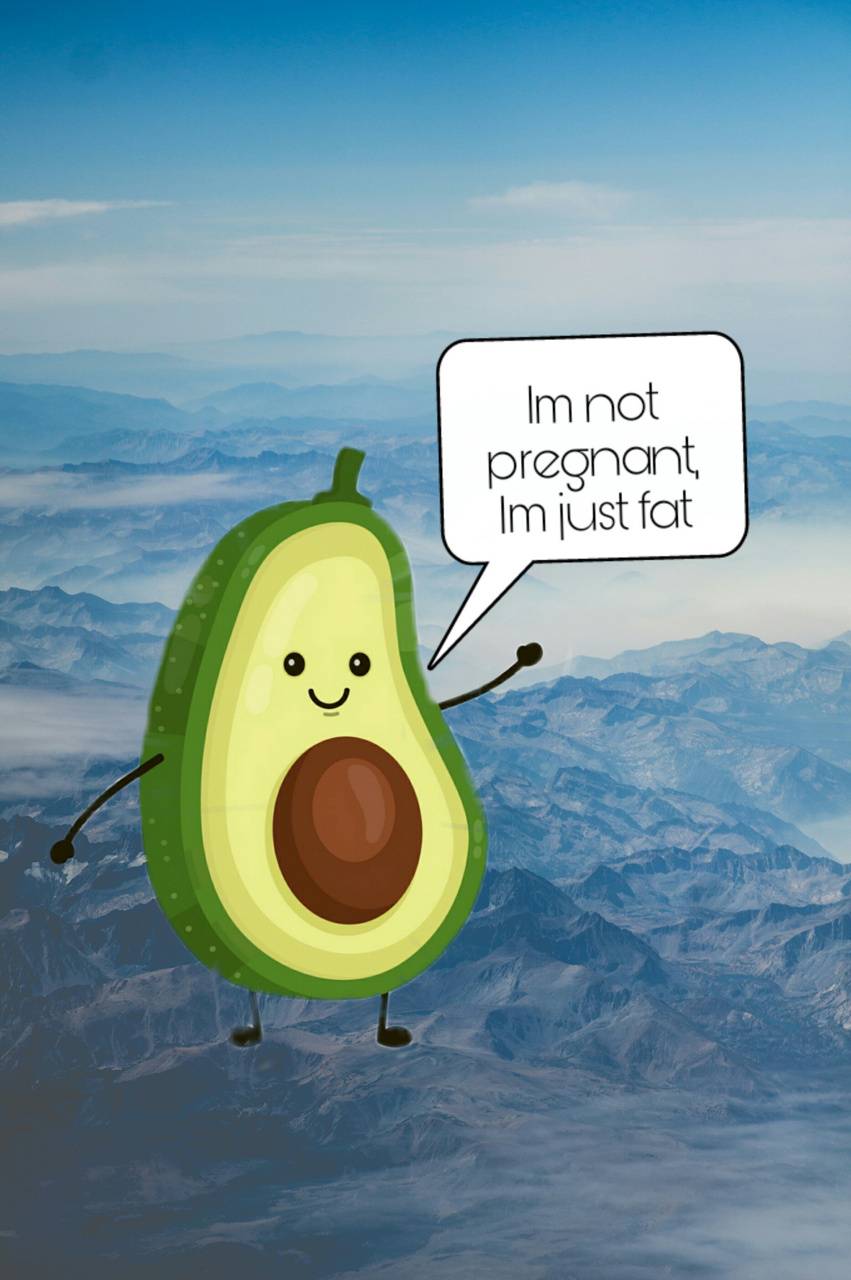 851x1280 Funny Avocado wallpaper by .