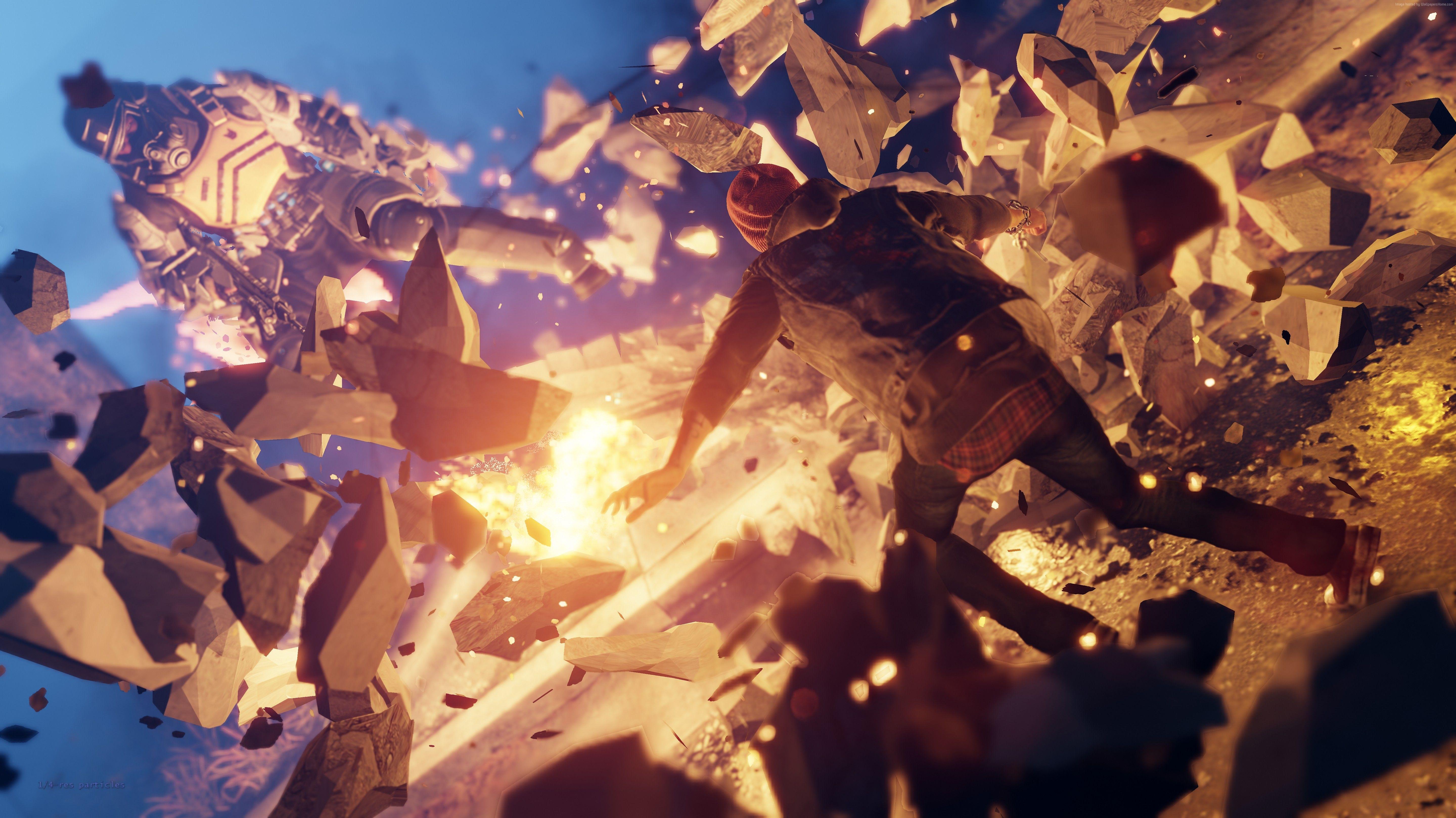 5760x3240 Wallpaper InFAMOUS: Second Son, game, Seattle, Cole MacGrath