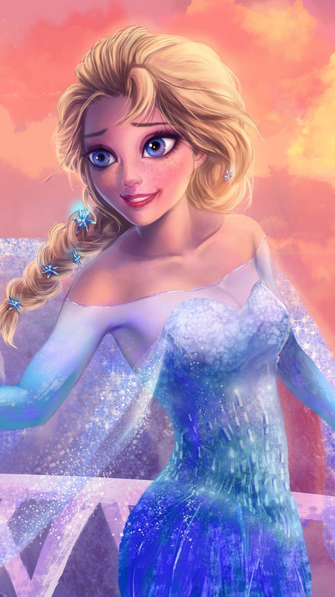 Anna and Elsa fanart anna frumusete elsa luminos fantasy girl da  congjun HD wallpaper  Peakpx