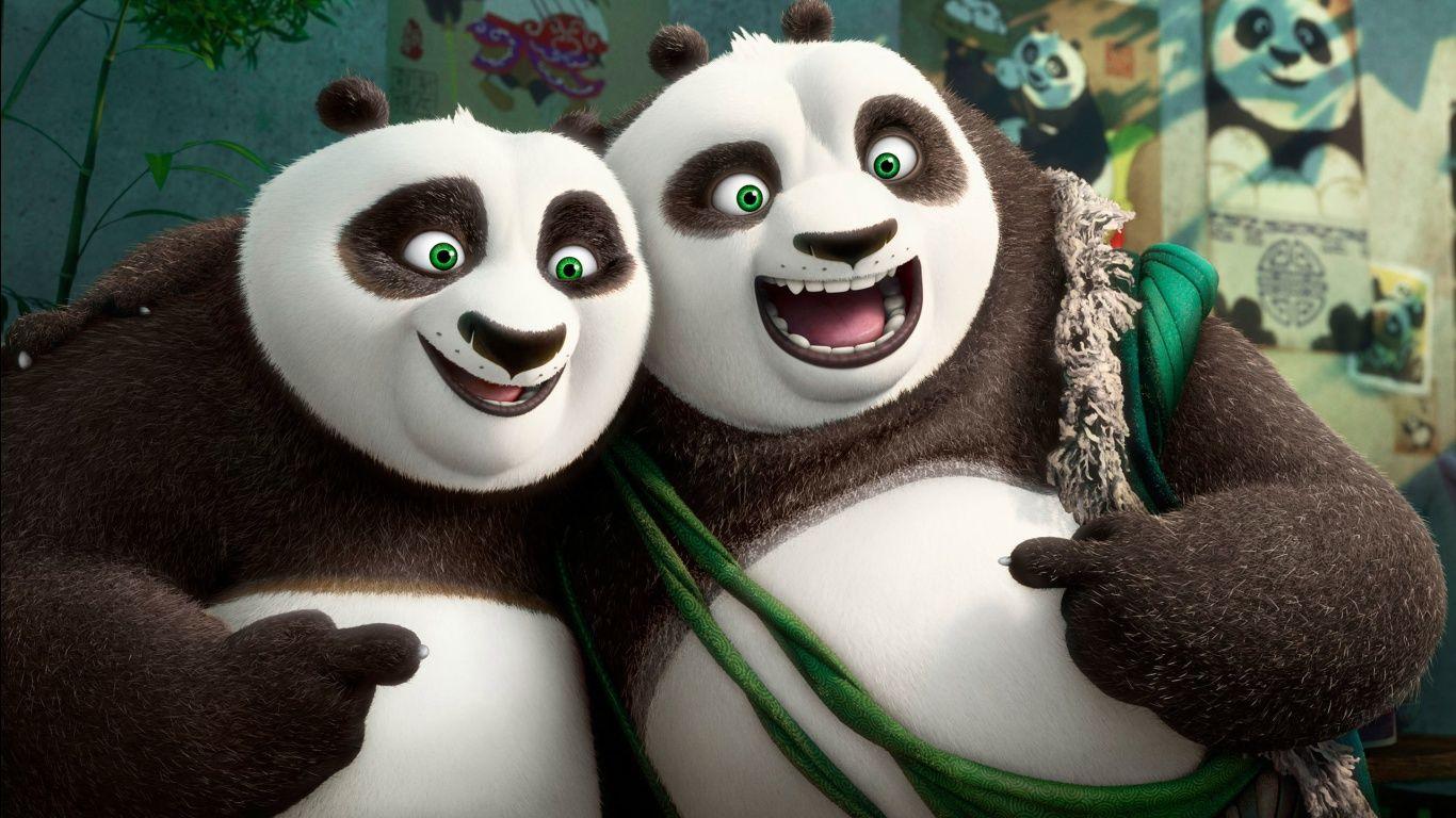 1366x768 Po Li Kung Fu Panda 3 Wallpaper in jpg format for free download