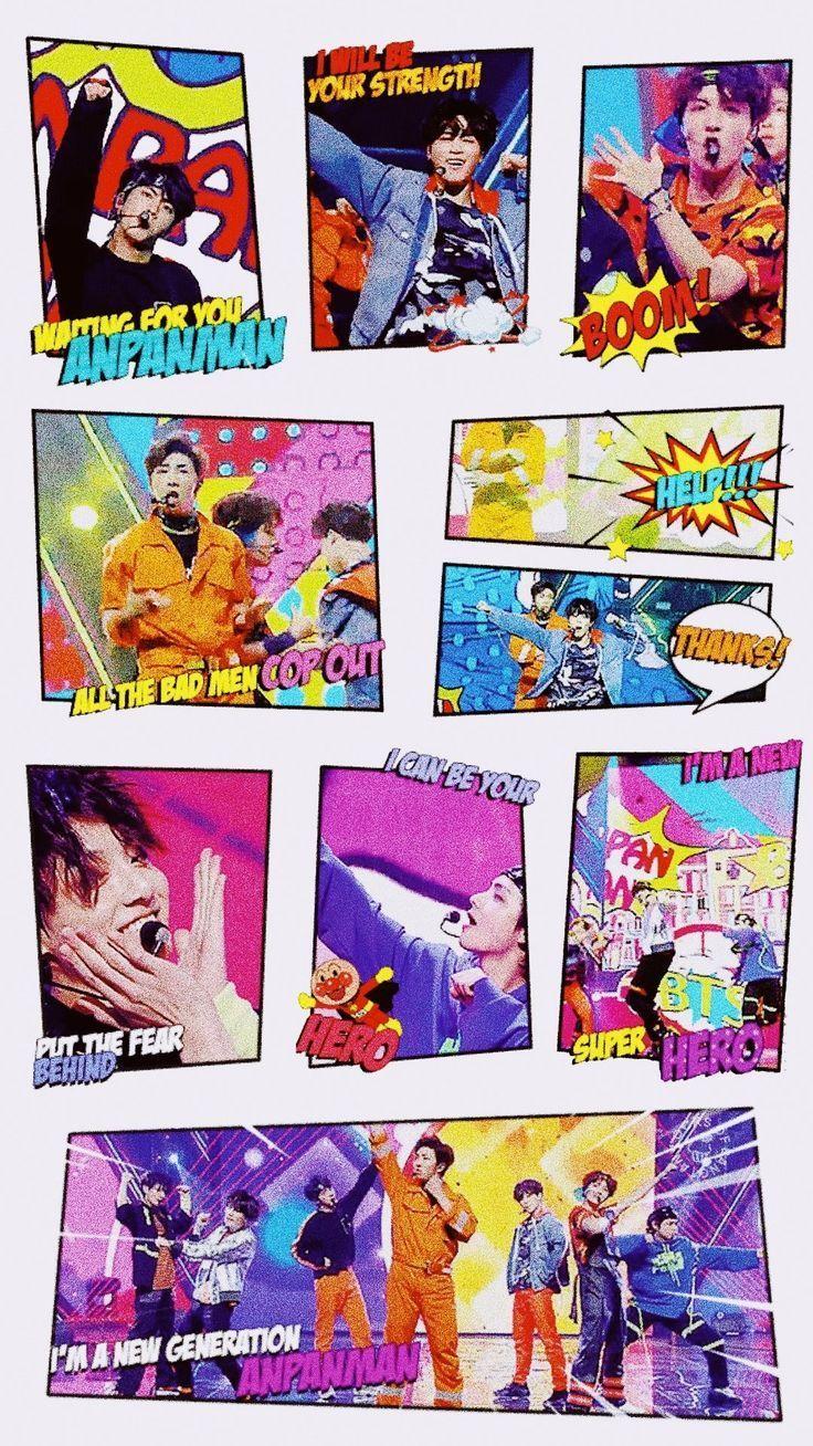 736x1308 Bts anpanman comic ver wallpaper .