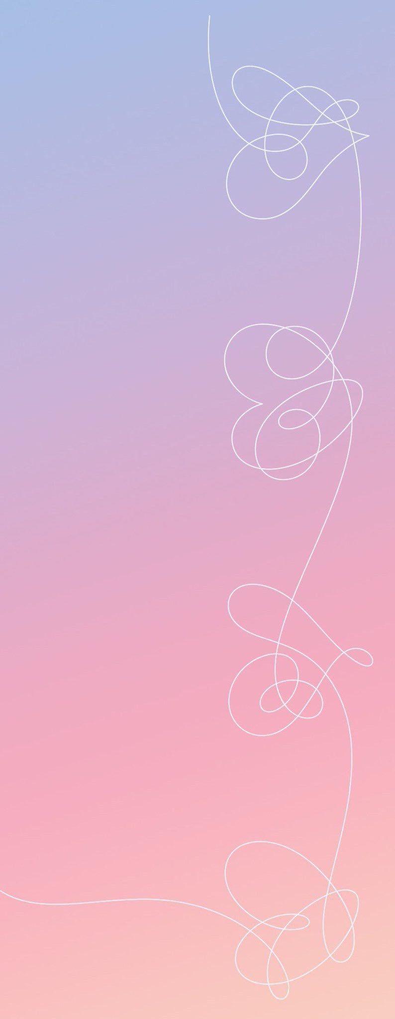 794x2048 Rose Gold Bts Wallpaper Love
