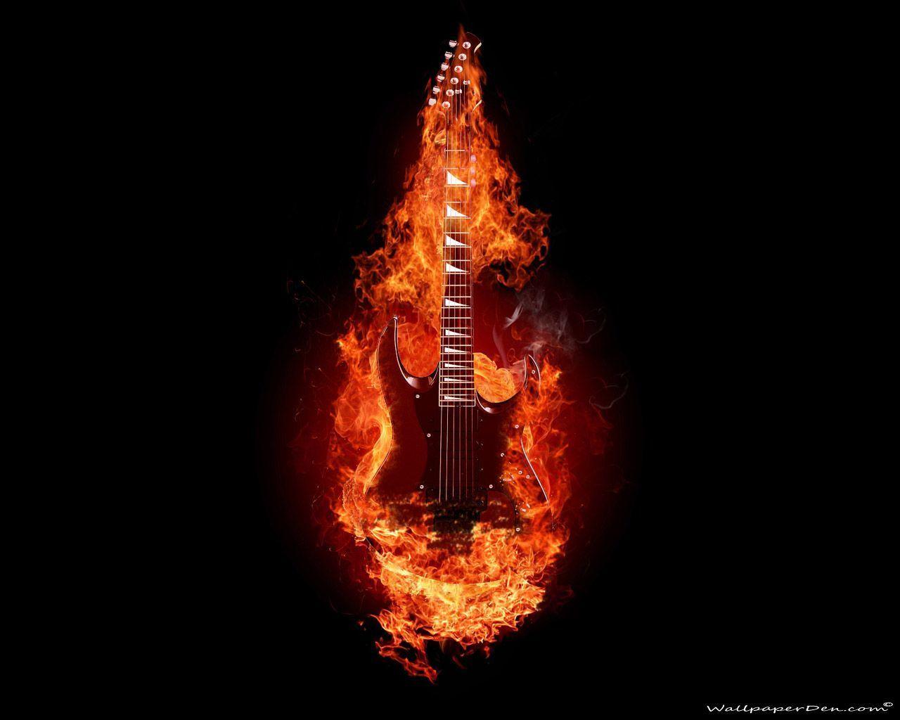 1280x1024 3D Guitar Wallpaper Group Wallpaper