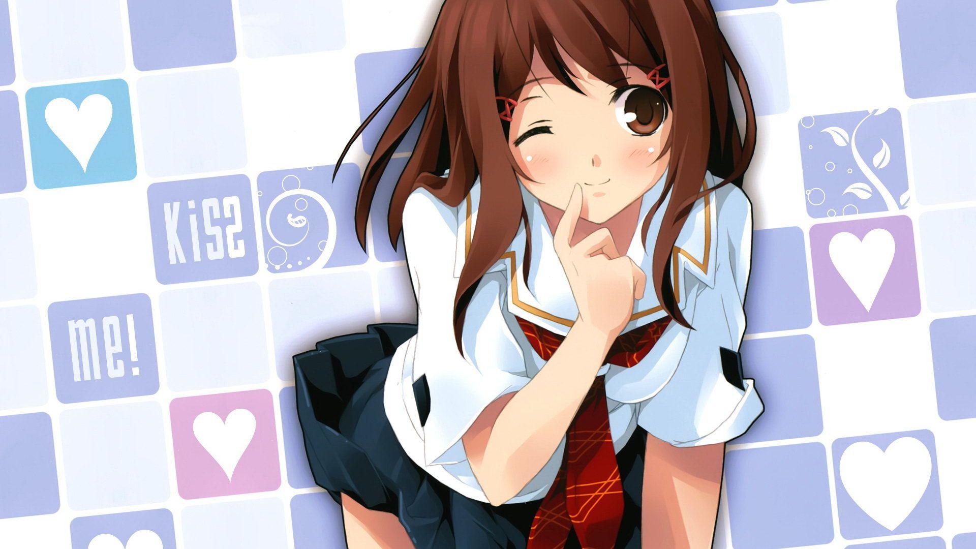 1920x1080 Cute anime girl student 1920x1080 .