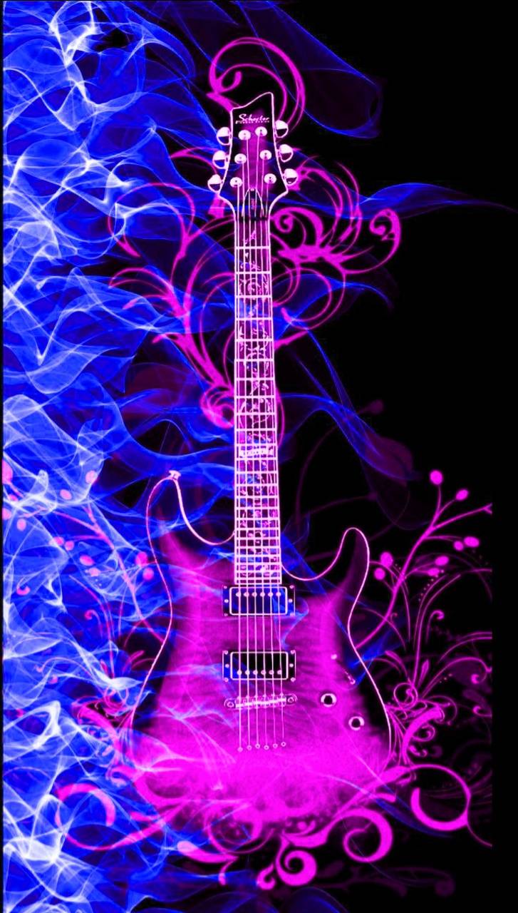 727x1280 Fire Guitar