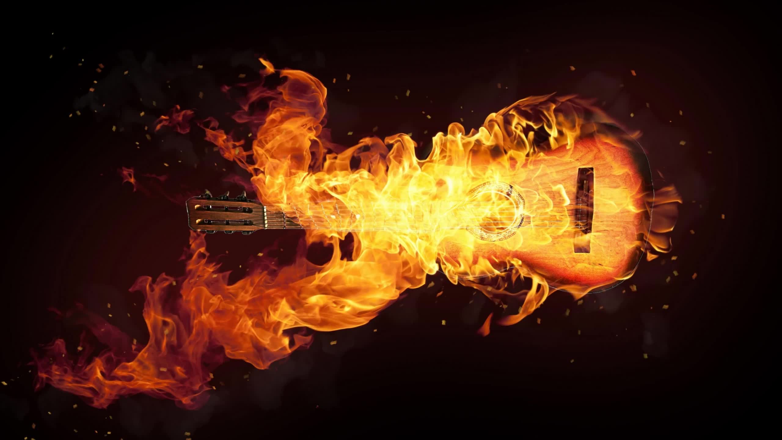 2560x1440 Flame Guitar Fantasy Abstract 2k Live .itl.cat