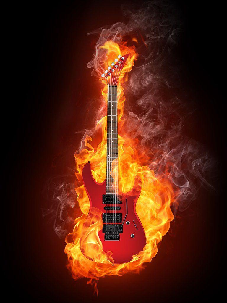 Flaming Guitar Wallpapers - Top Free Flaming Guitar Backgrounds ...