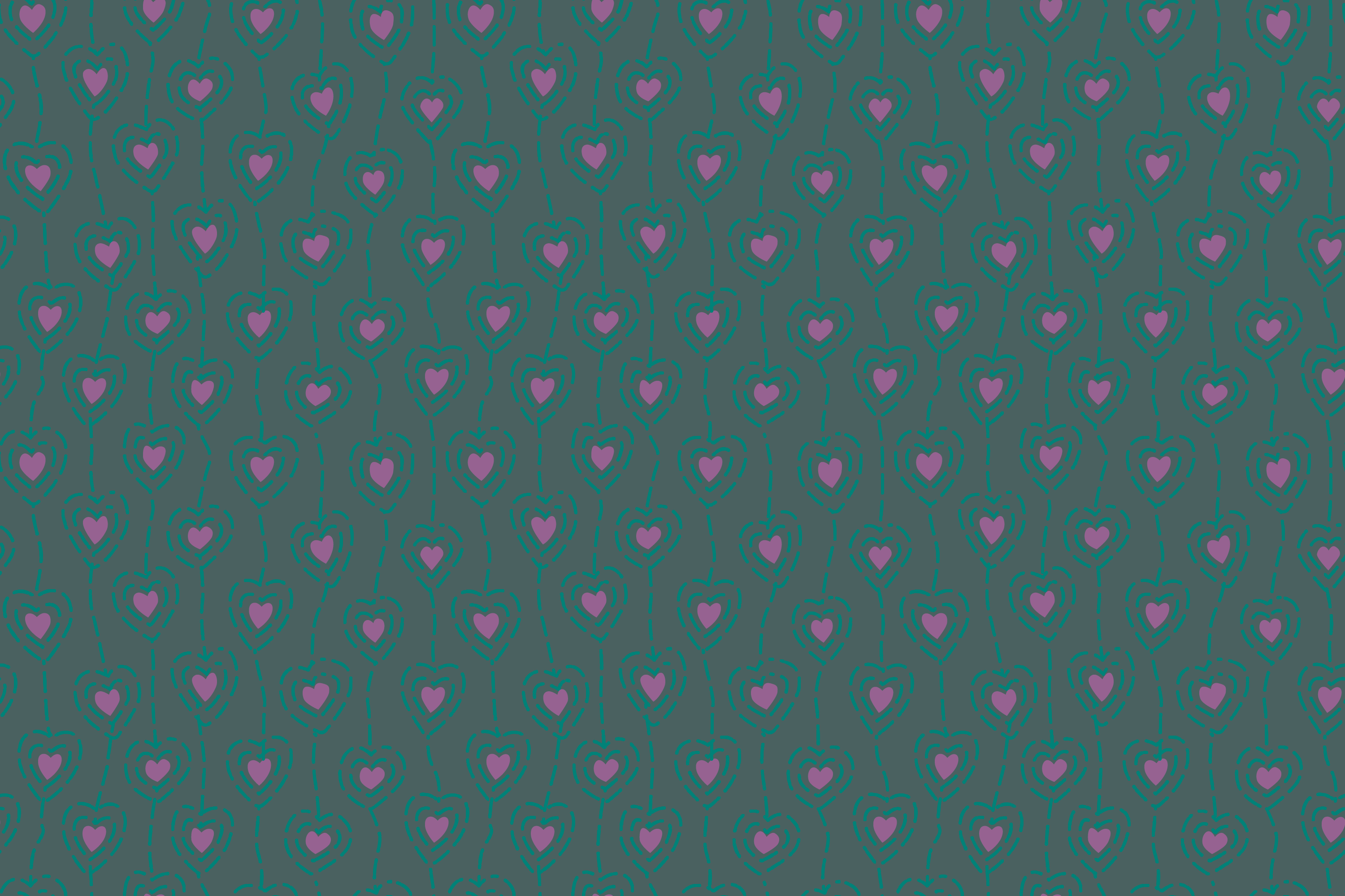 3000x2000 Turquoise hearts wallpaper .