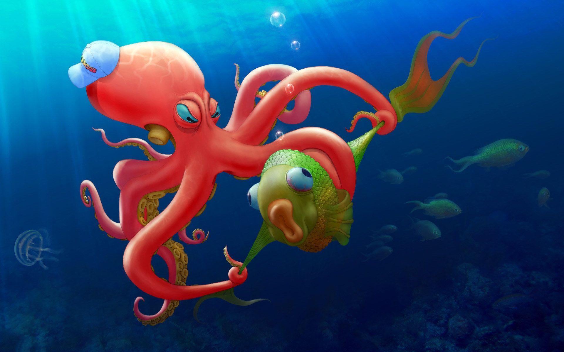 1920x1200 Octopus Wallpaper .