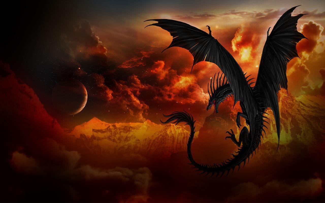 1280x800 Dragon Live Wallpaper for Android .