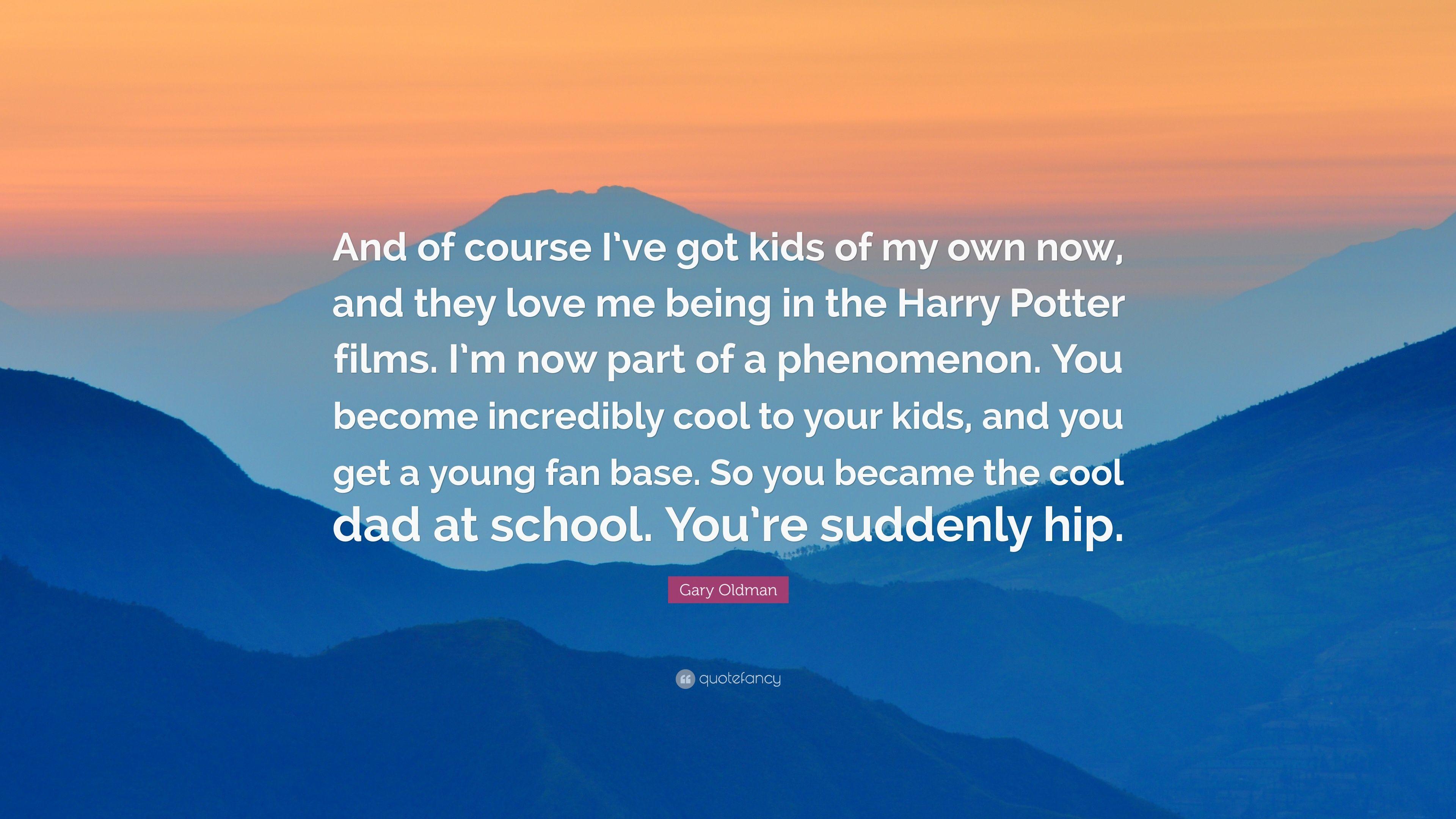 3840x2160 Gary Oldman Quote: “And of course I've got kids of my own now