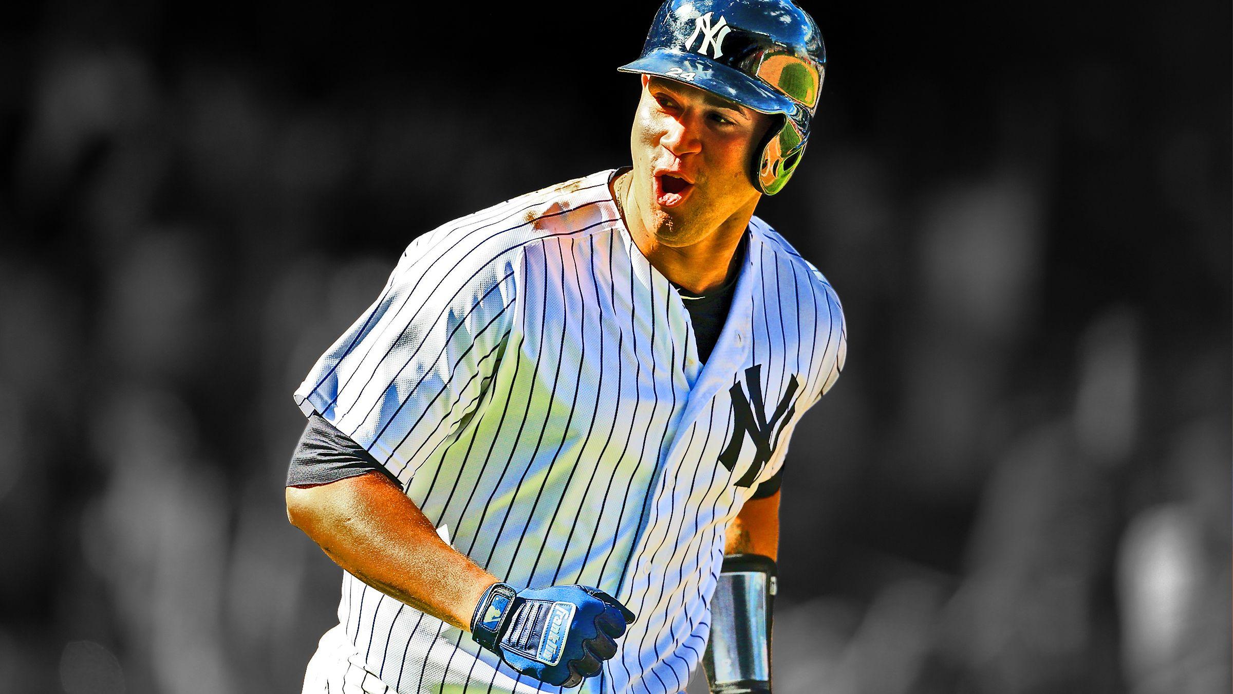 2400x1350 New York Yankees C Gary Sanchez smacks .