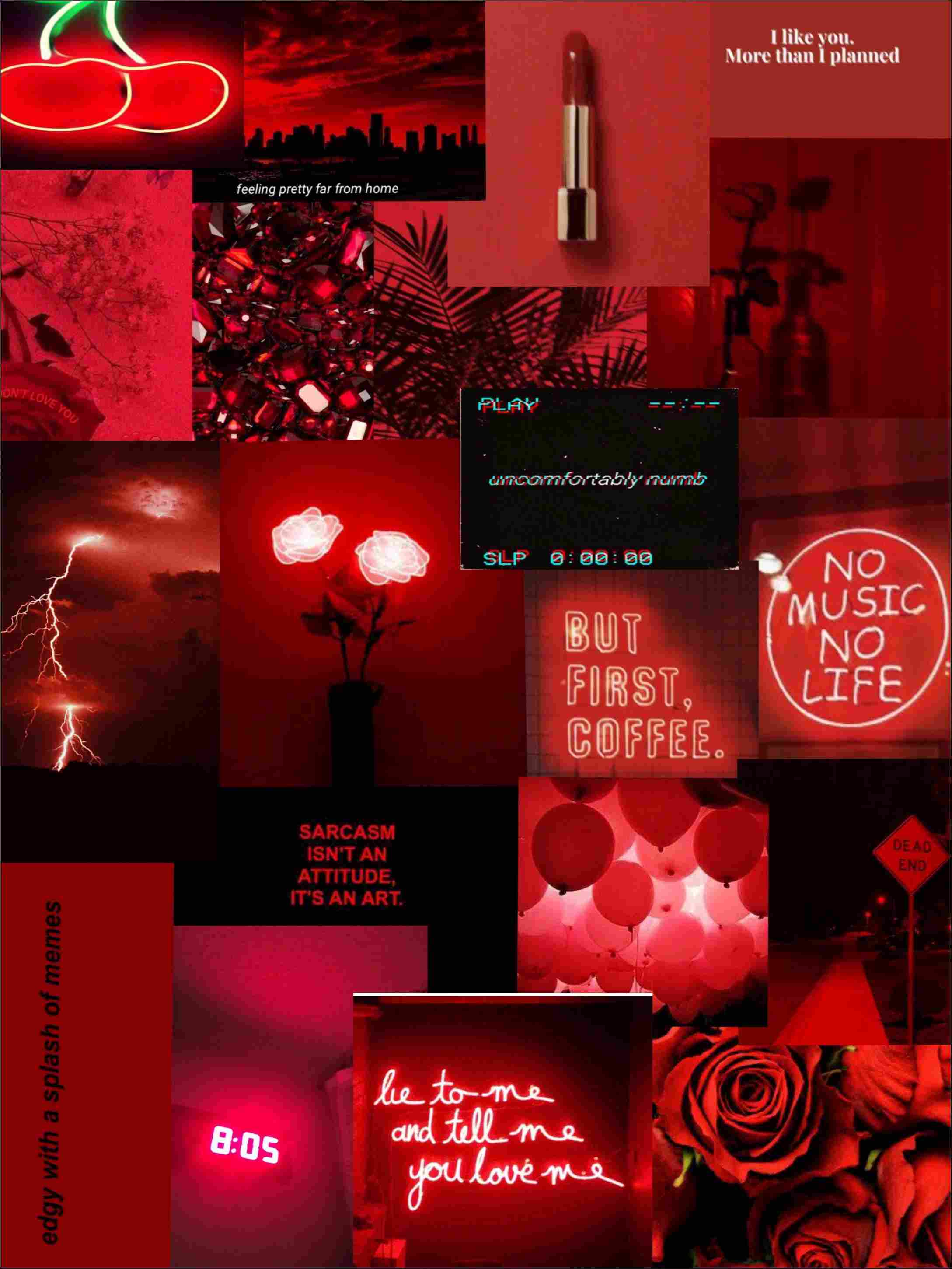 2177x2901 Pastel Red Aesthetic Wallpaper .