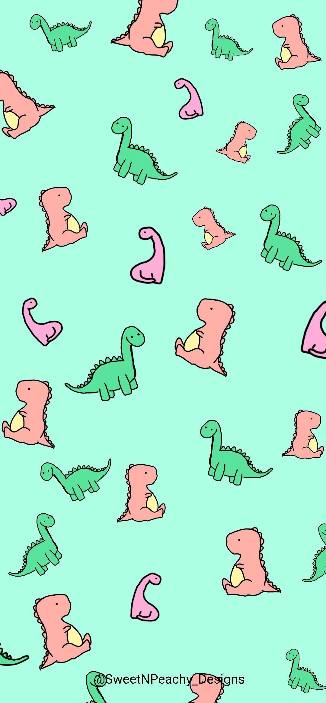 Dino Kawaii Iphone Wallpapers Top Free Dino Kawaii Iphone Backgrounds Wallpaperaccess