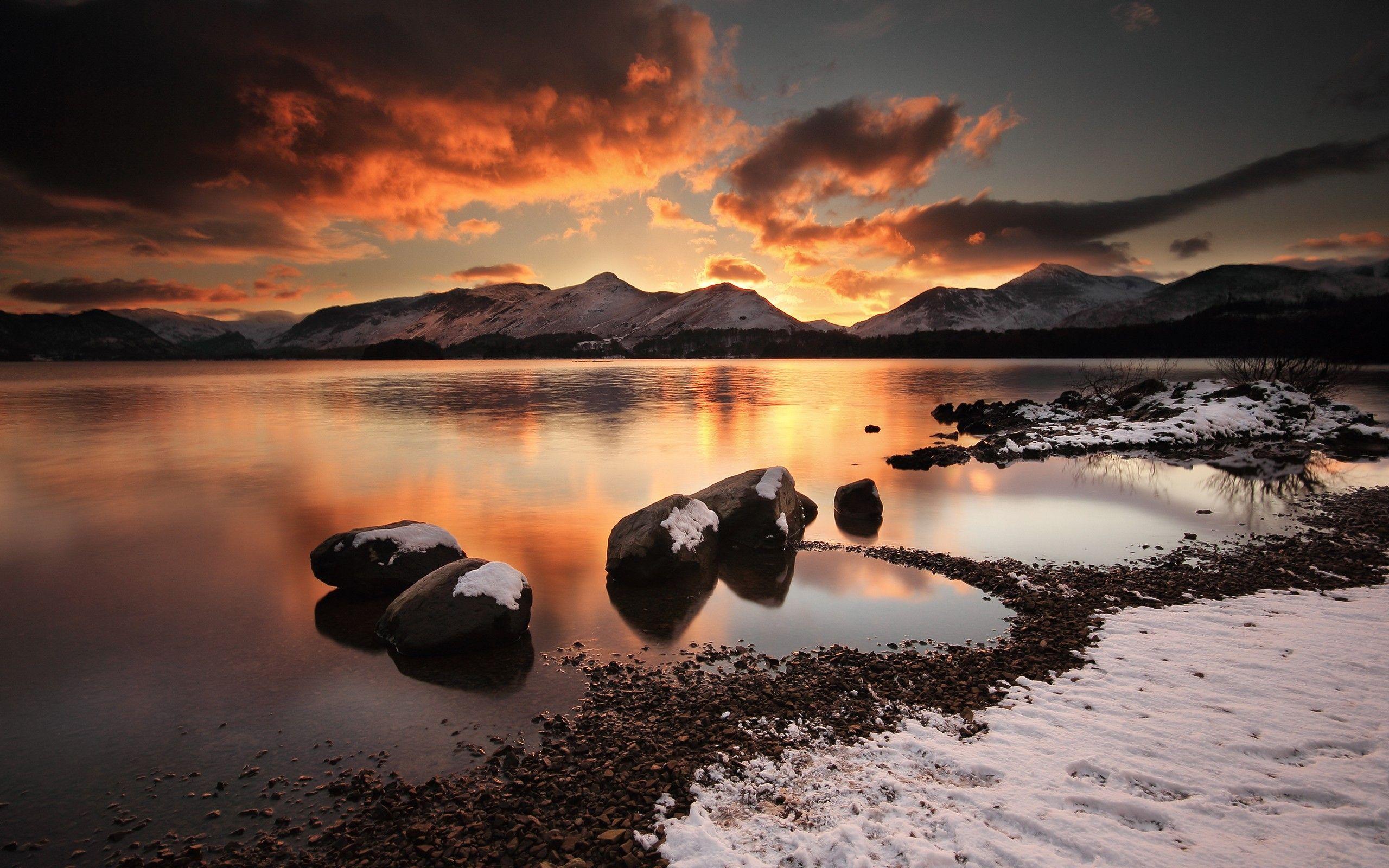2560x1600 Winter Beach Wallpaper Group Wallpaper