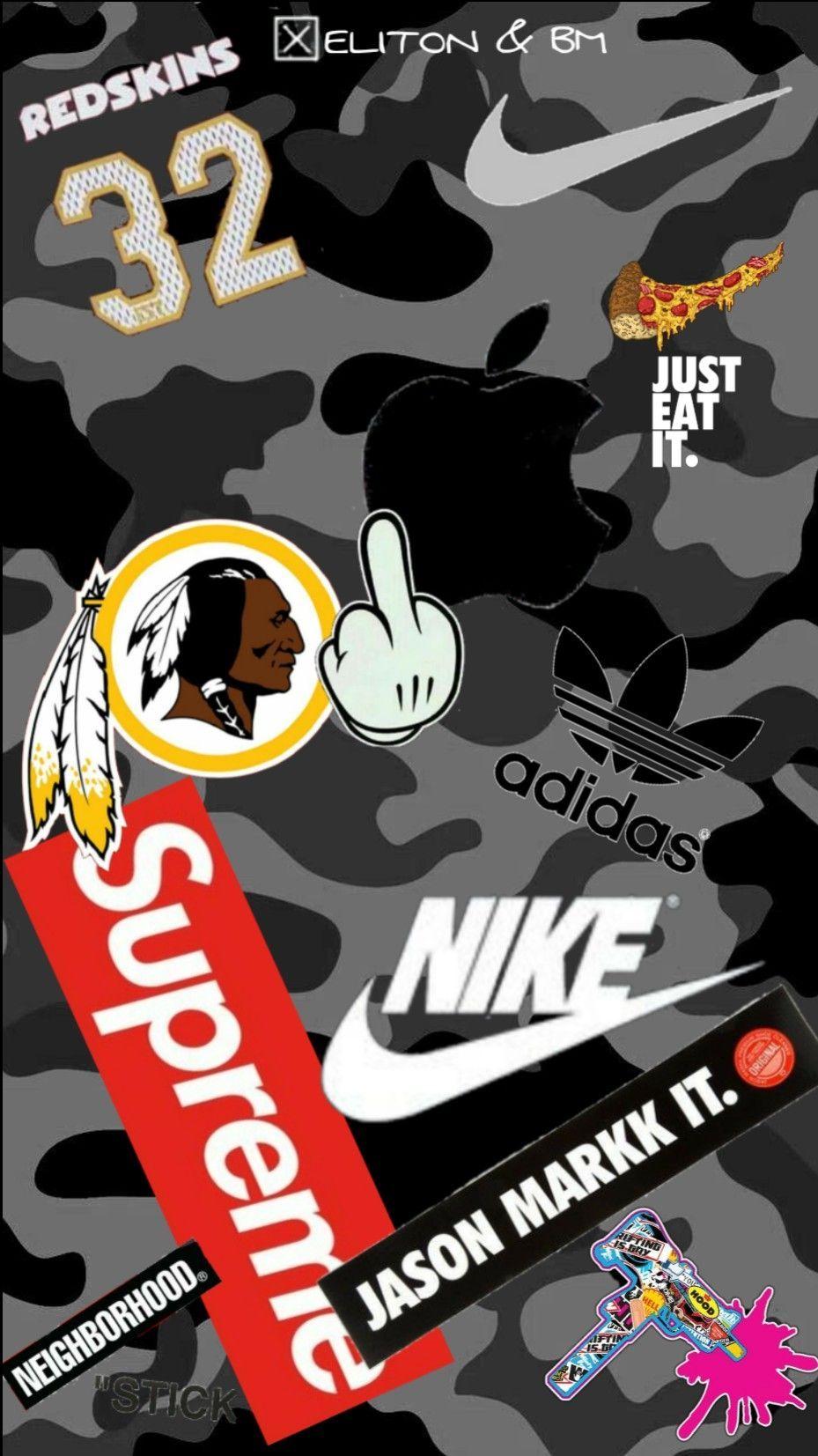 929x1653 عجز غني فهم supreme and nike wallpaper