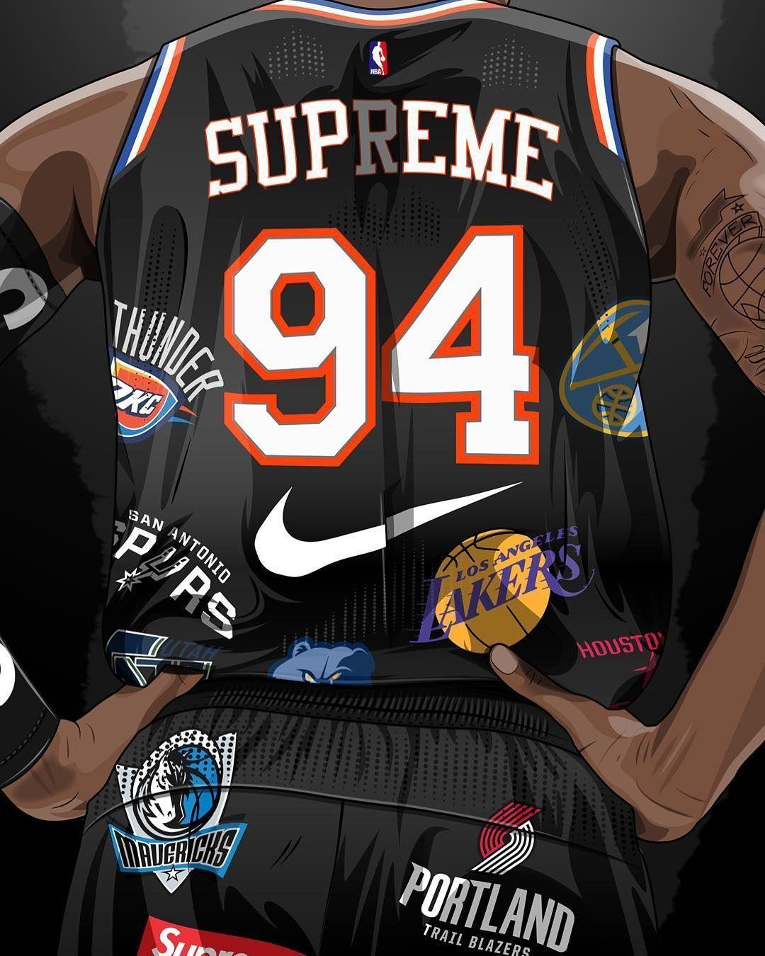 1080x1350 Supreme Basketball Wallpaper