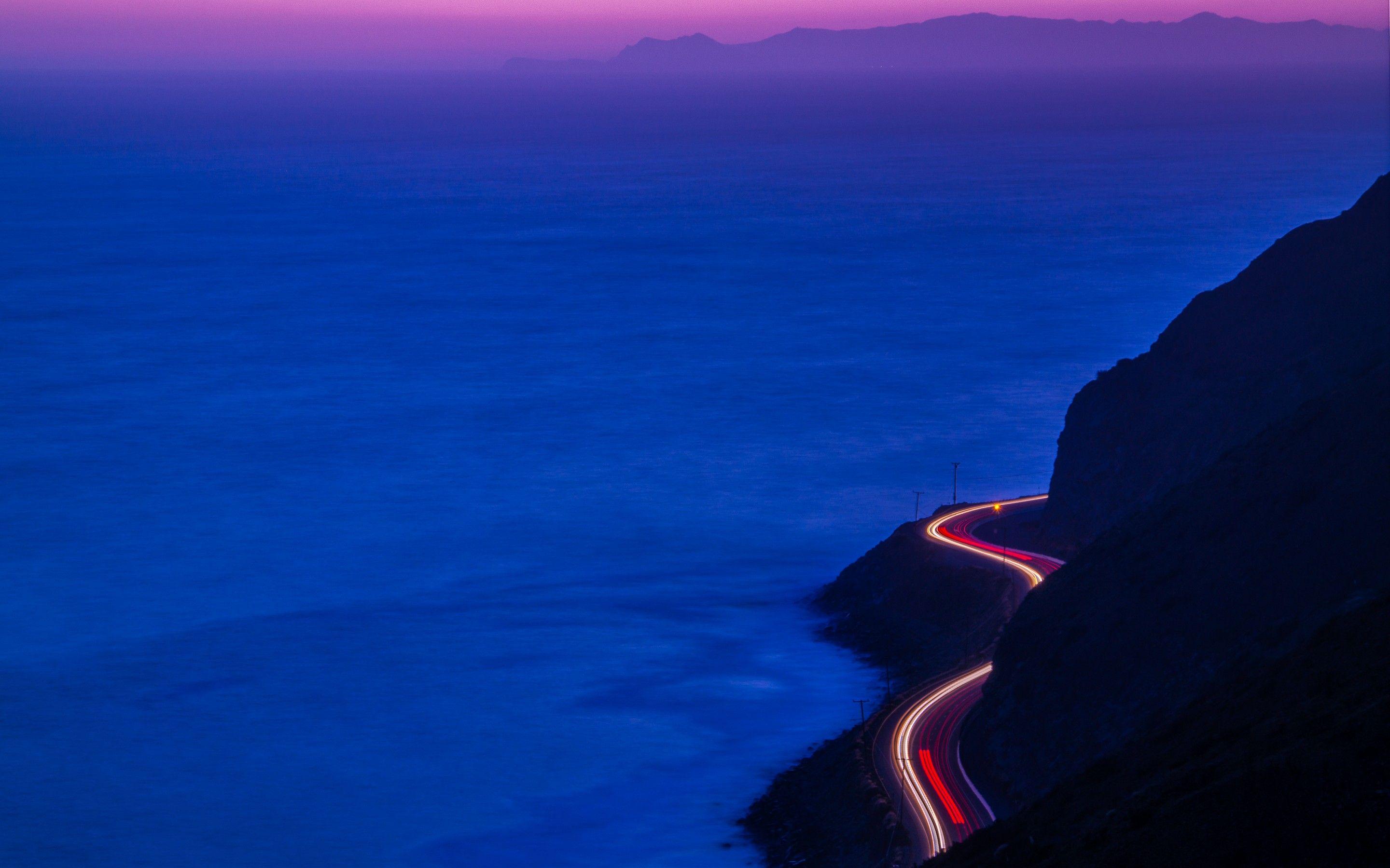 2880x1800 Pacific Coast Highway 4K Wallpaper .