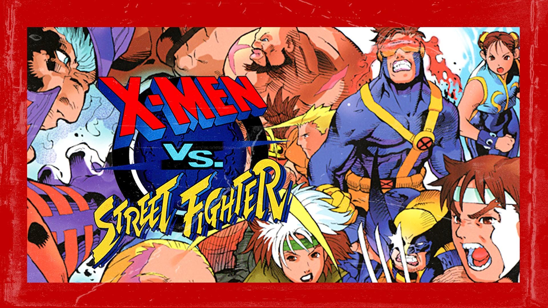 xmen vs street fighter poster