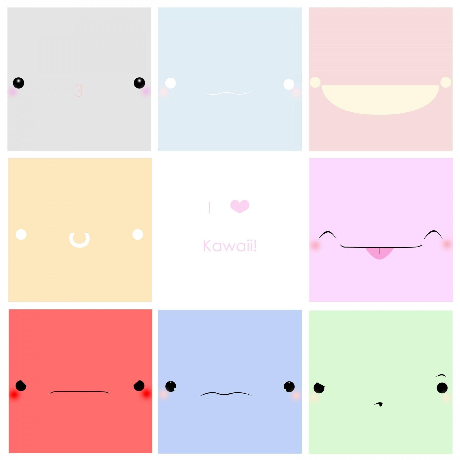 1920x1920 Kawaii Faces Wallpaper. Kawaii. Kawaii faces and Kawaii