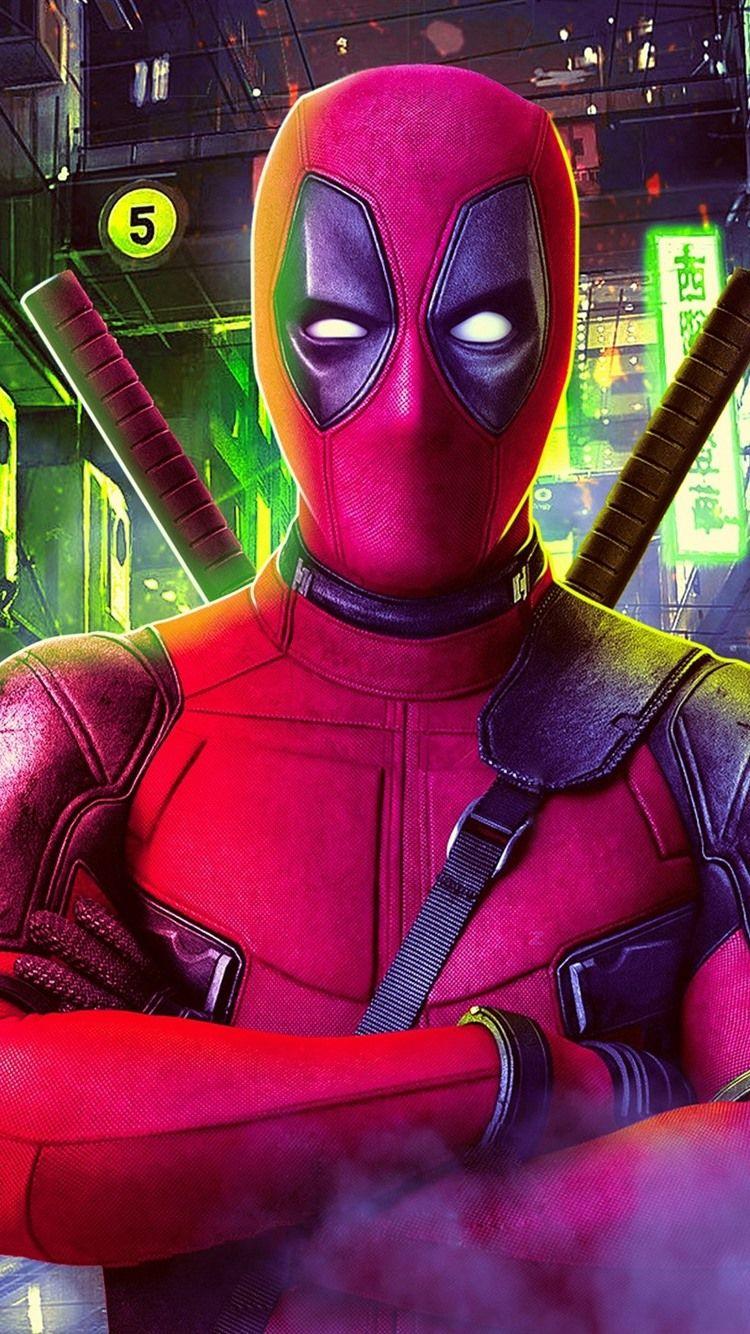 750x1334 Deadpool, City Night, Japan 750x1334 .best