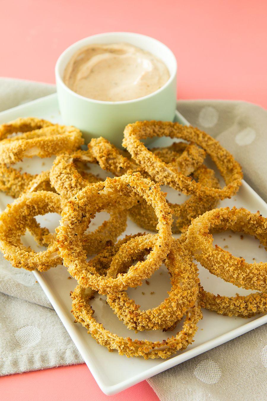 900x1350 Crispy Oven Baked Onion Rings and .