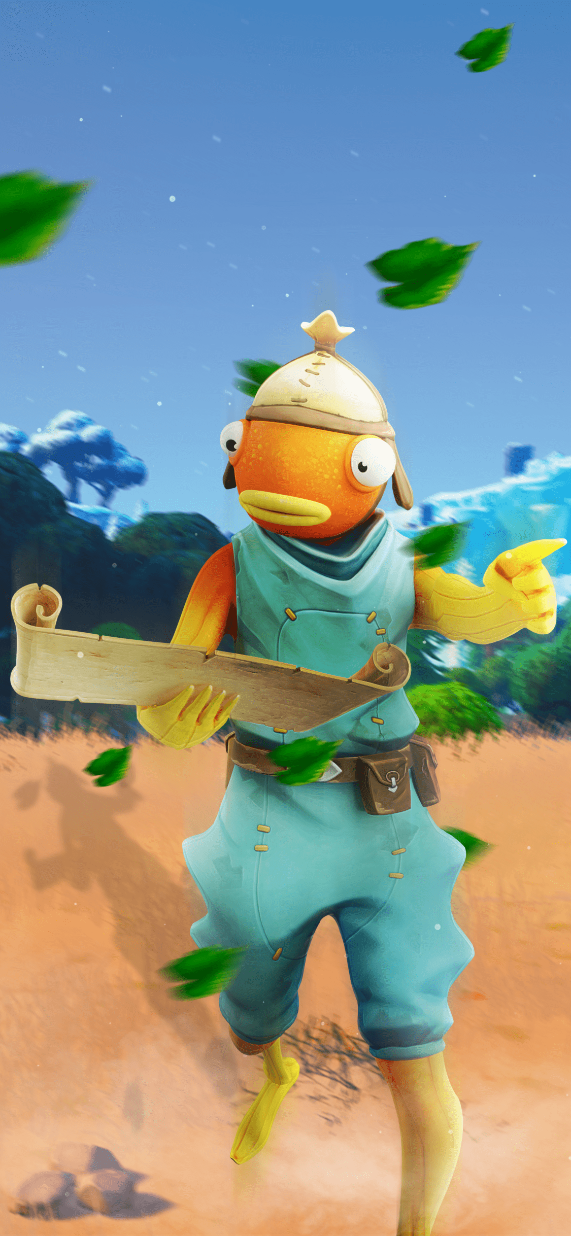 1125x2436 Fish Sticks Fortnite Wallpaper