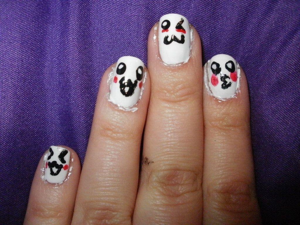 1024x768 kawaii face nails