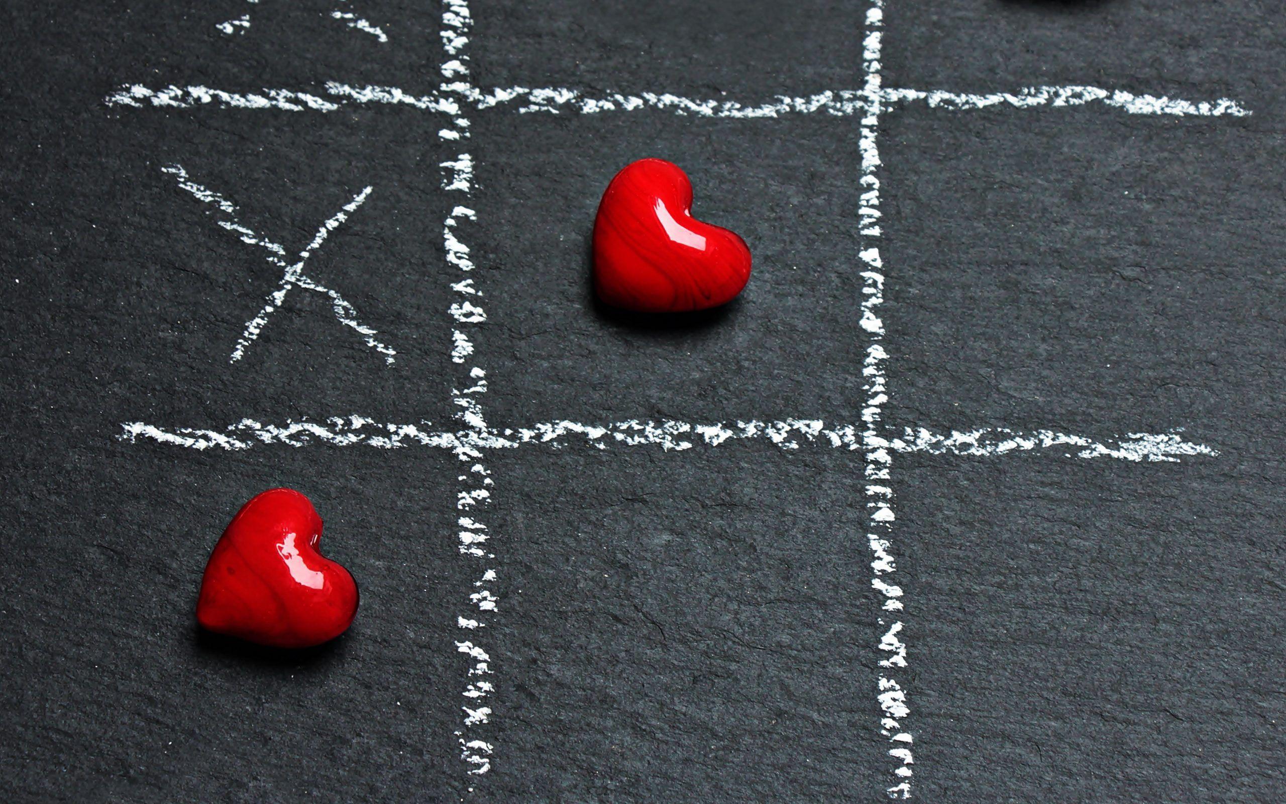 2560x1600 tic tac toe hearts cells x HD Wallpaper .
