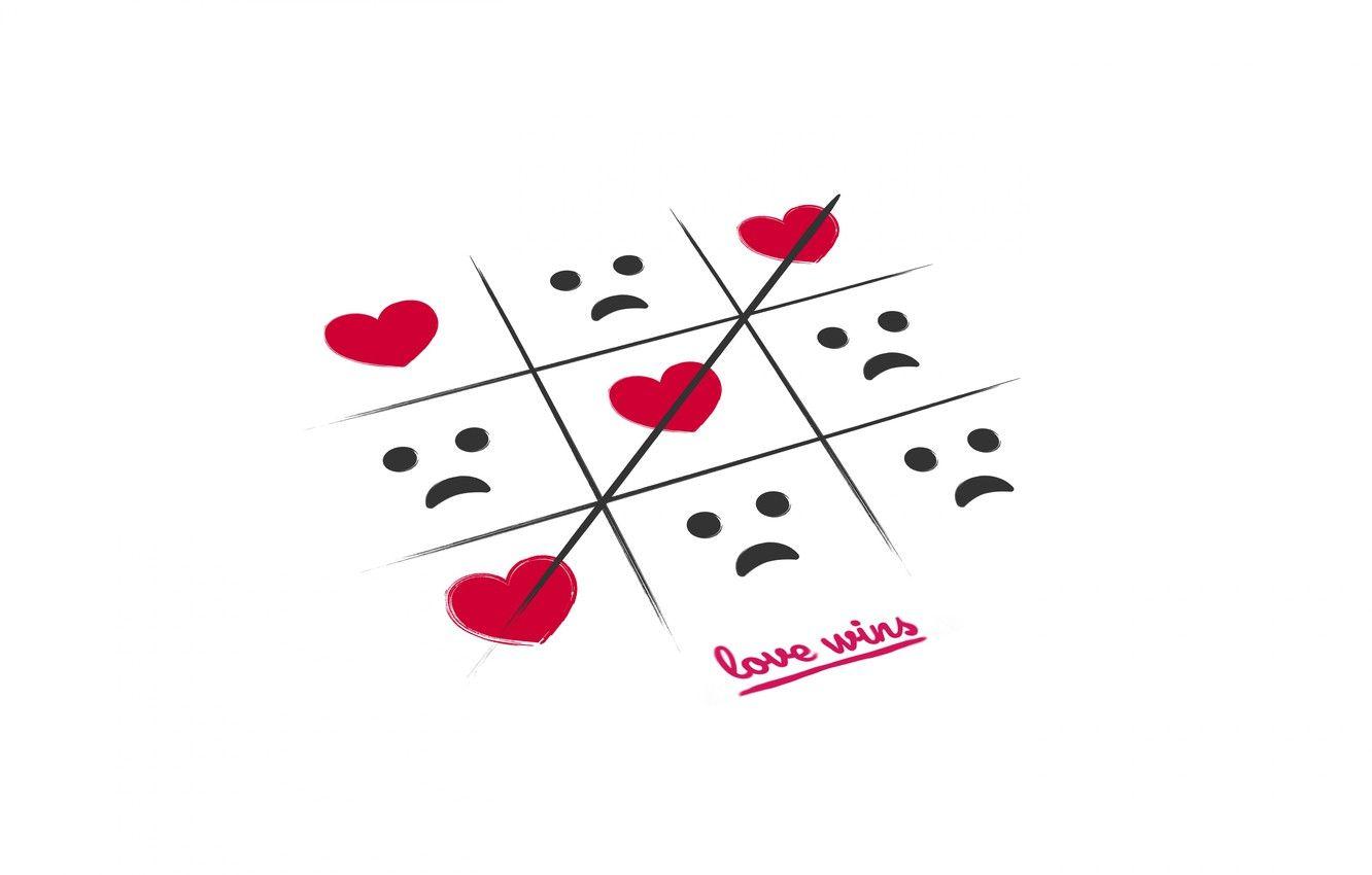 1332x850 Game, Heart, TIC TAC Toe, Wins Love .